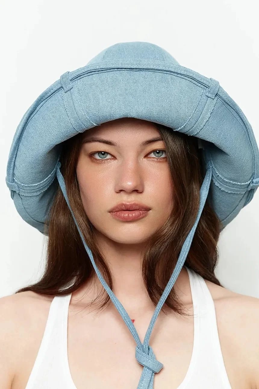 Женская джинсовая сумка RUSLAN BAGINSKIY Denim HatBag - фото 4