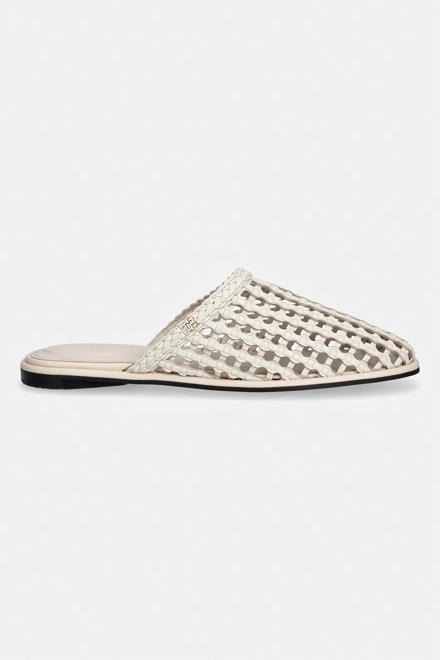 Женские шлепанцы HILFIGER LEATHER MIX FLAT MULE - фото 2