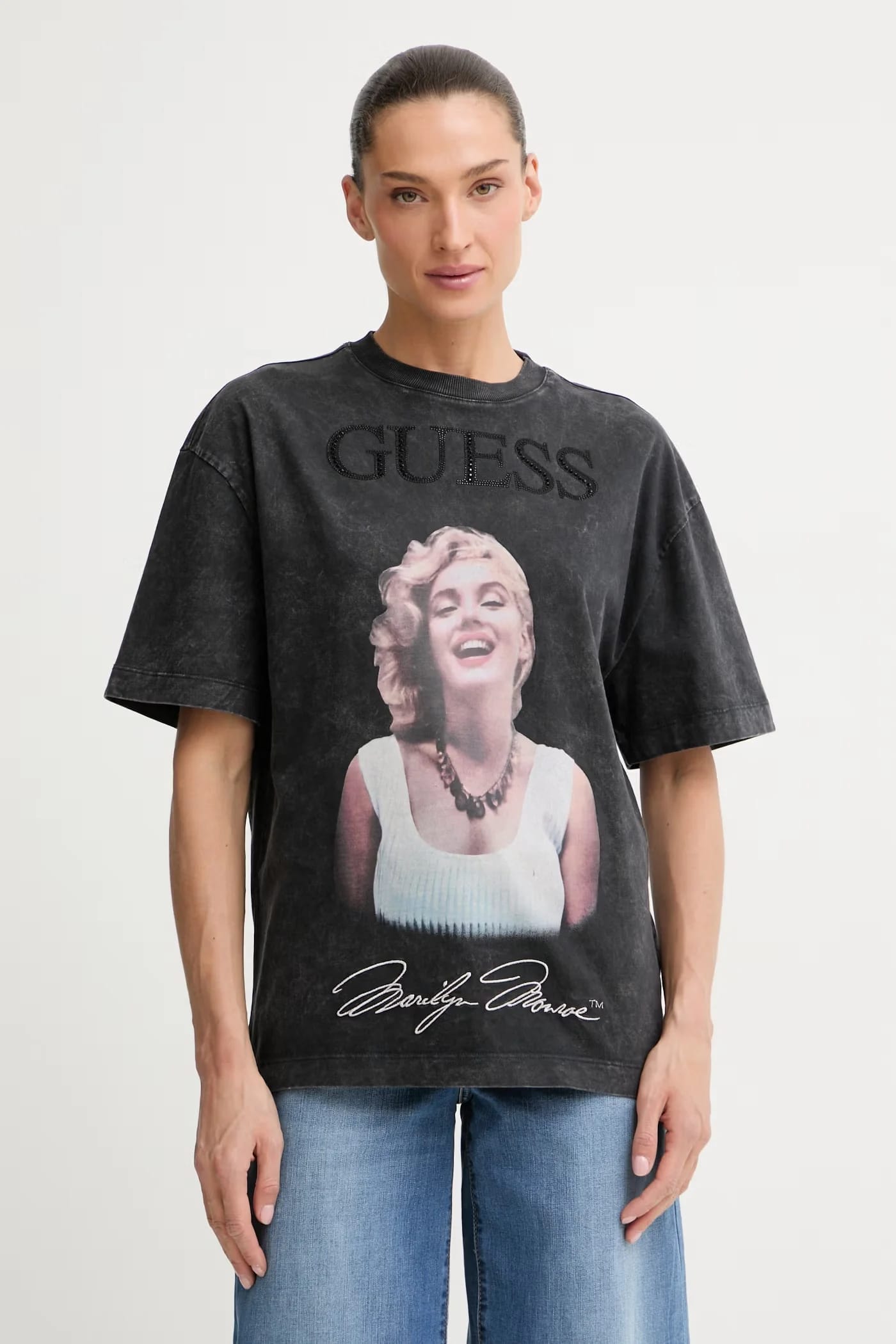 Женская футболка оверсайз из хлопка MARILYN MONROE