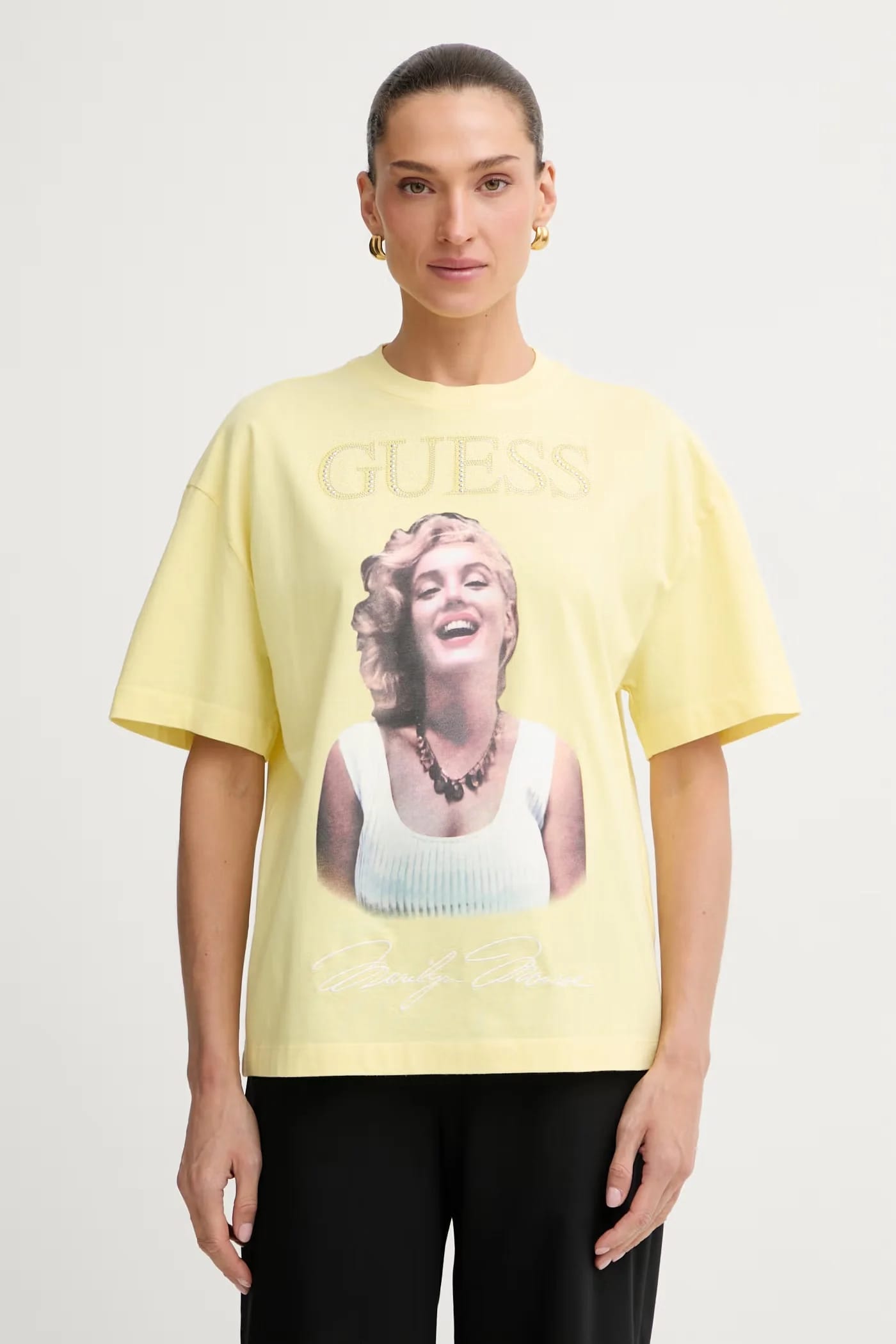 Женская футболка оверсайз из хлопка MARILYN MONROE