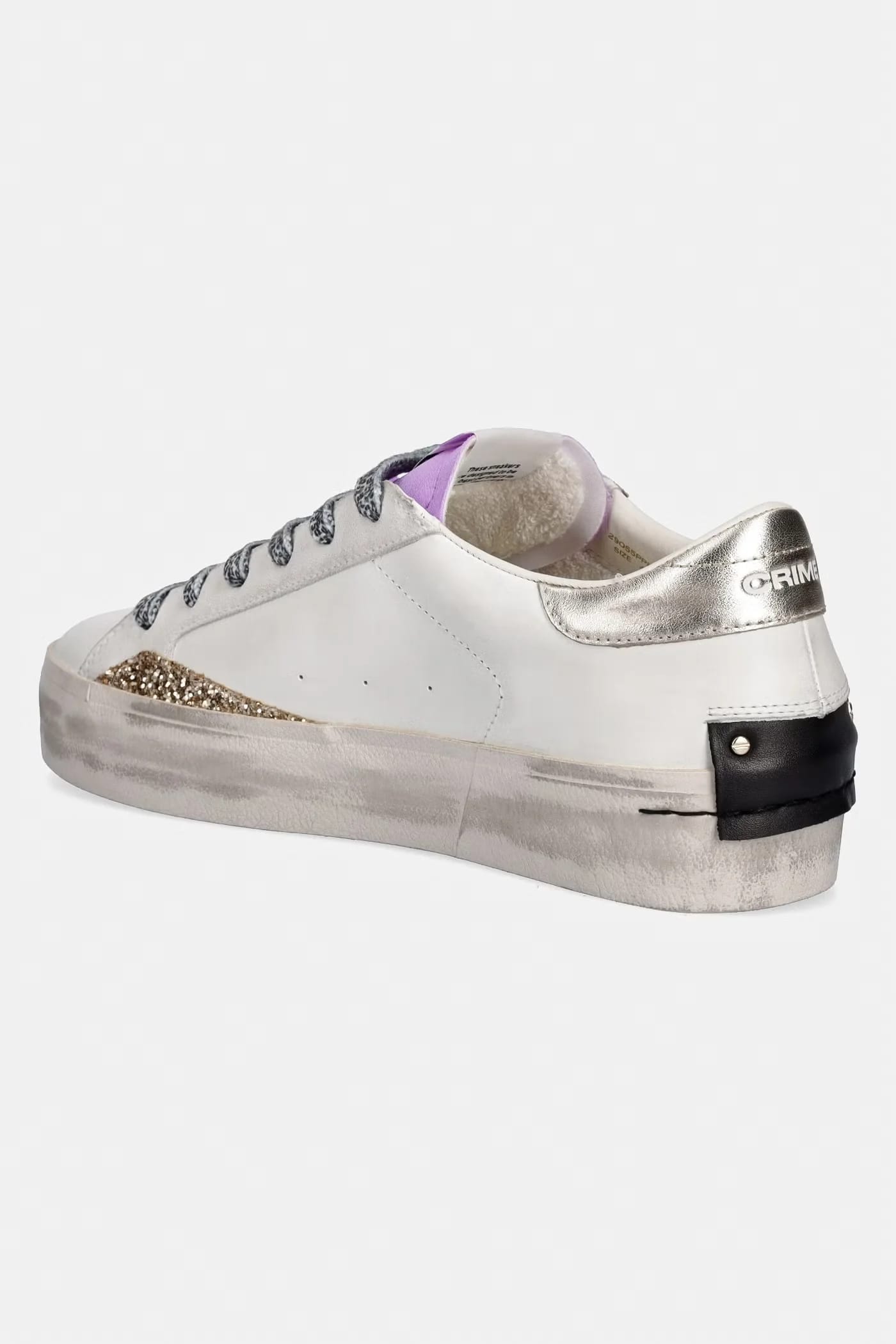 Женские кожаные кроссовки DISTRESSED PLATFORM - фото 3
