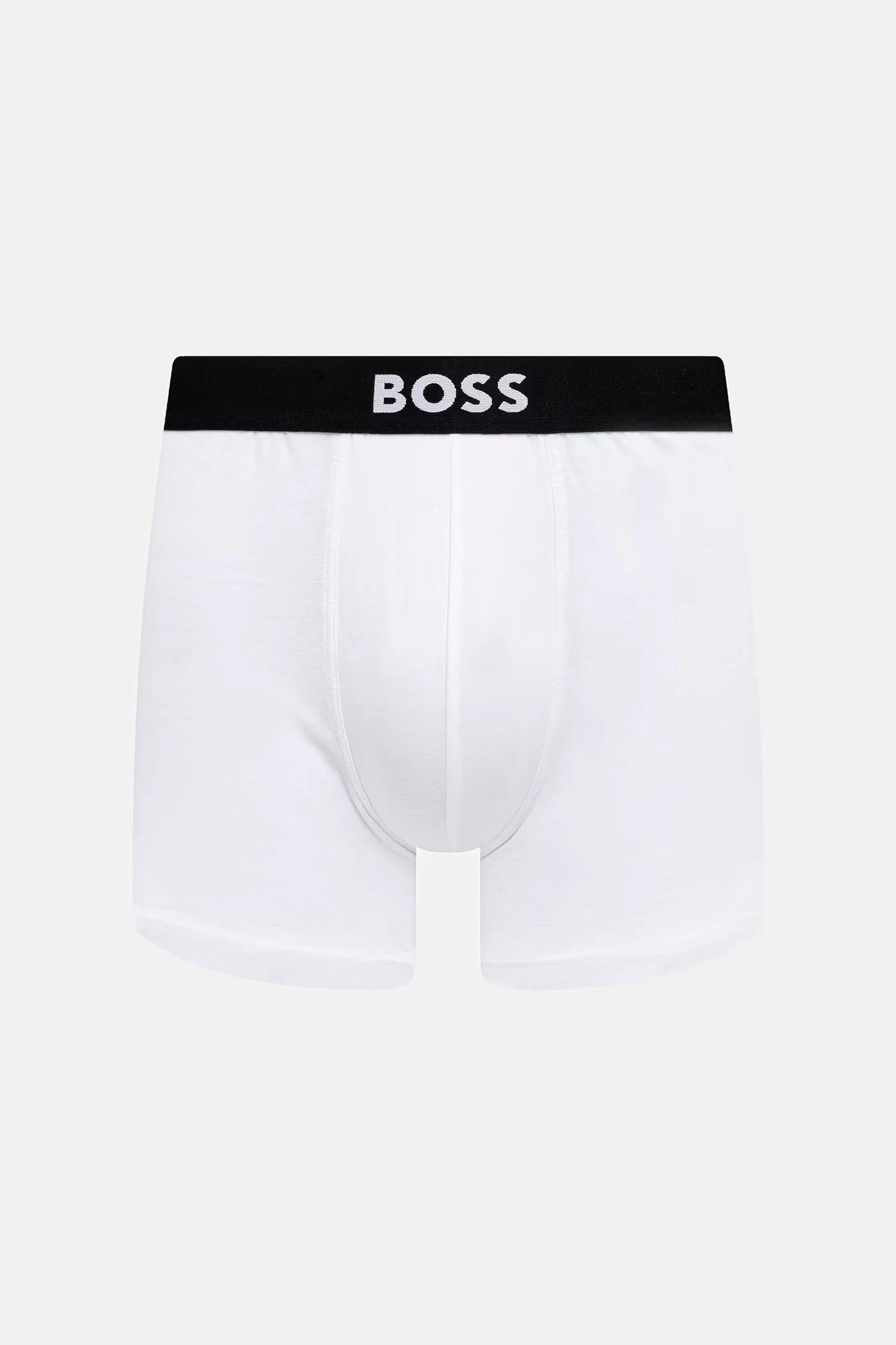 Приталенные мужские боксеры из хлопка с эластаном BoxerBr 3P BOSS ONE 3 шт. - фото 2