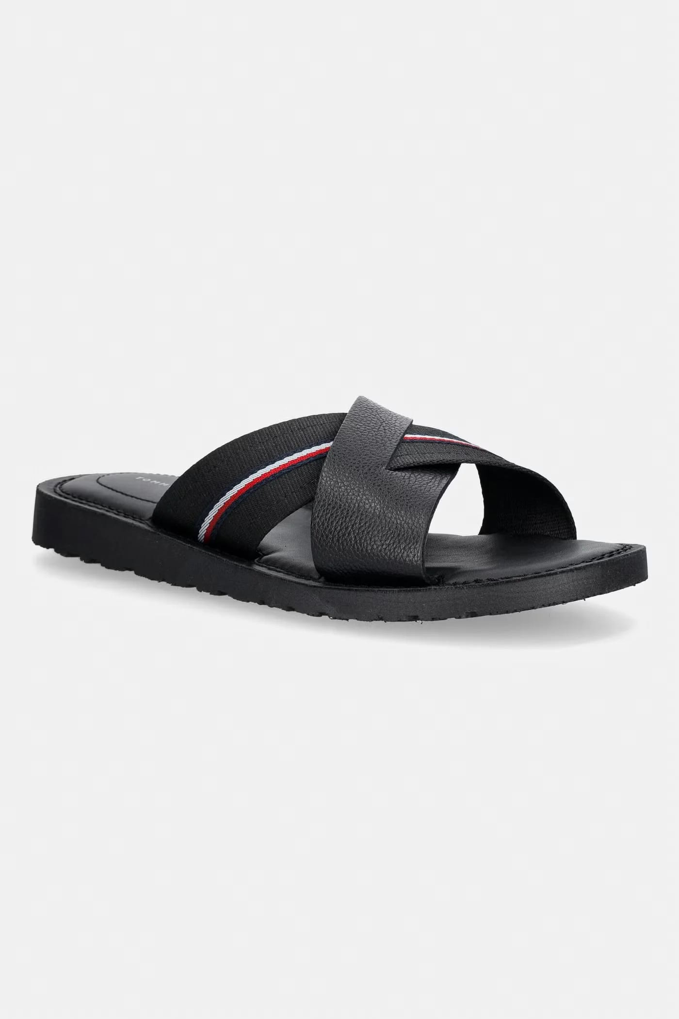 Мужские кожаные шлепанцы CORE HILFIGER LTH CRISS C SANDAL