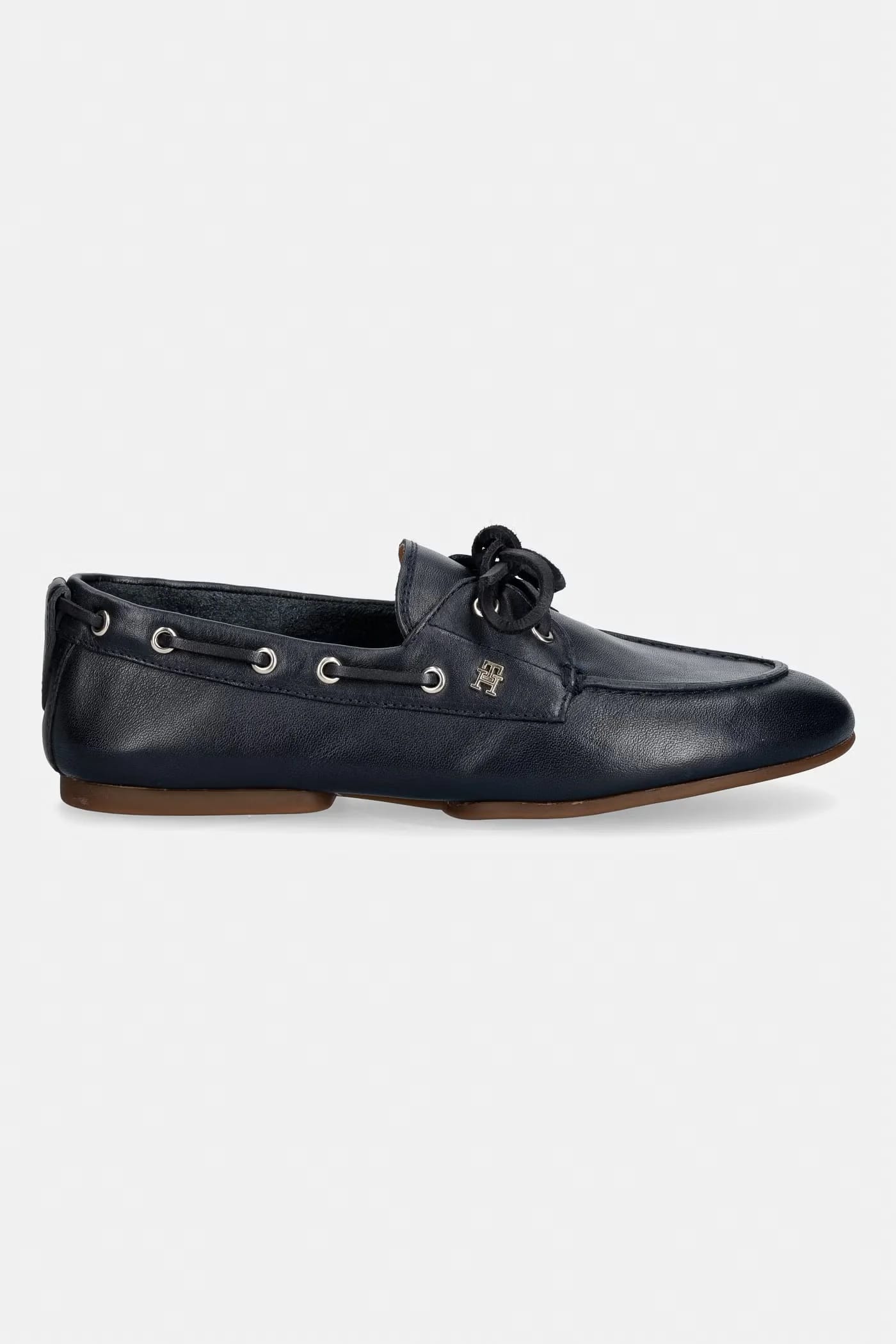 Мокасины женские кожаные TH SLEEK LEATHER BOAT SHOE - фото 2