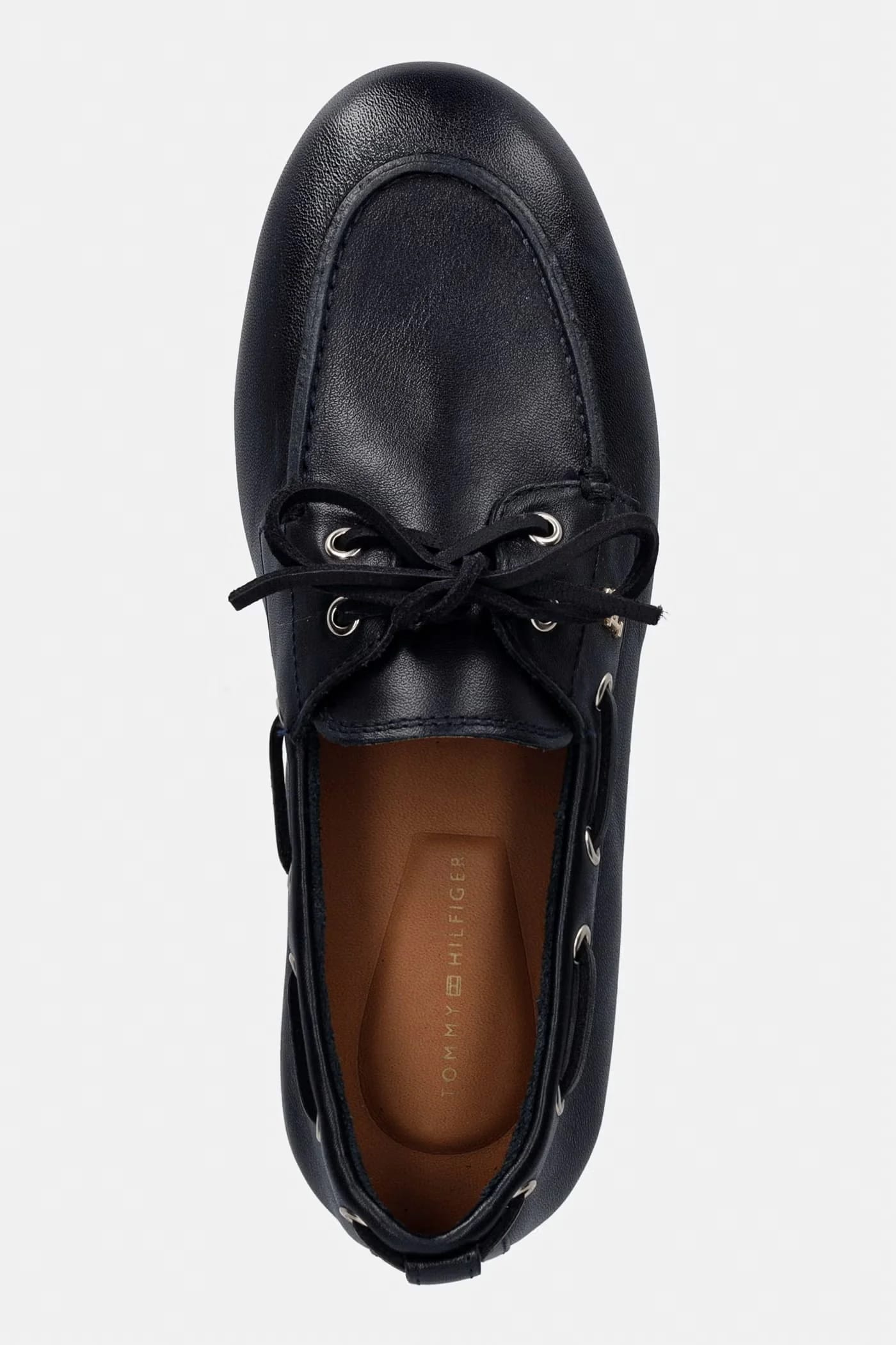 Мокасины женские кожаные TH SLEEK LEATHER BOAT SHOE - фото 4