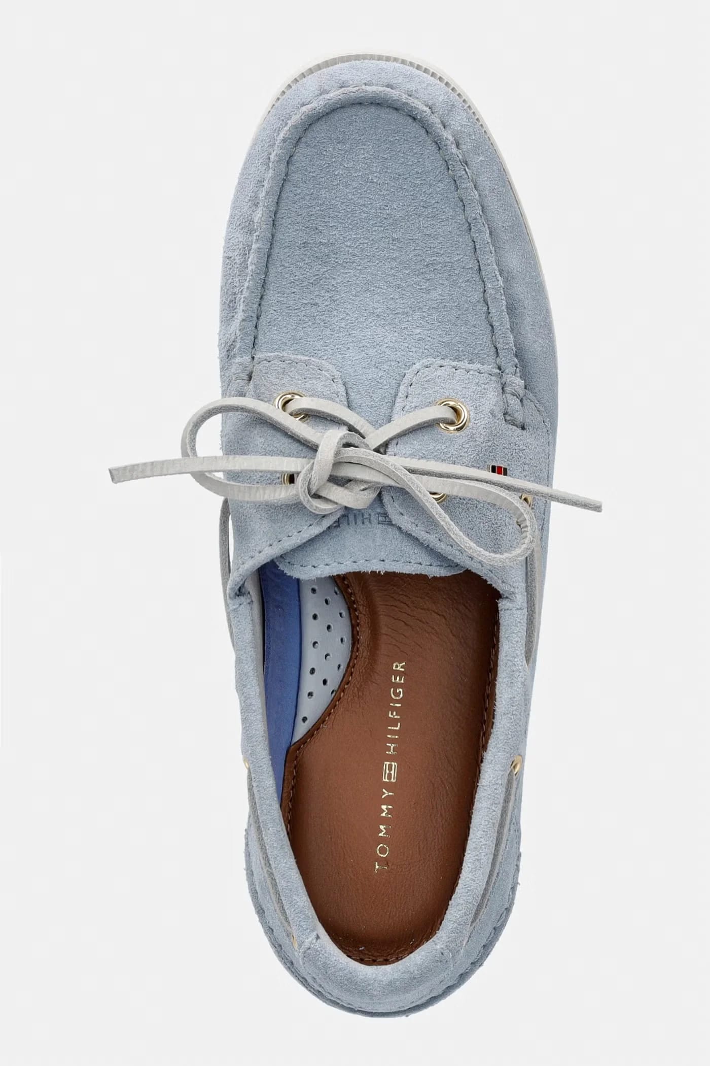HILFIGER SUEDE BOAT SHOE женские замшевые мокасины - фото 4