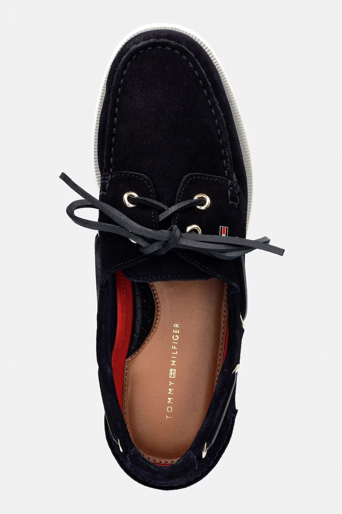 HILFIGER SUEDE BOAT SHOE женские замшевые мокасины - фото 4