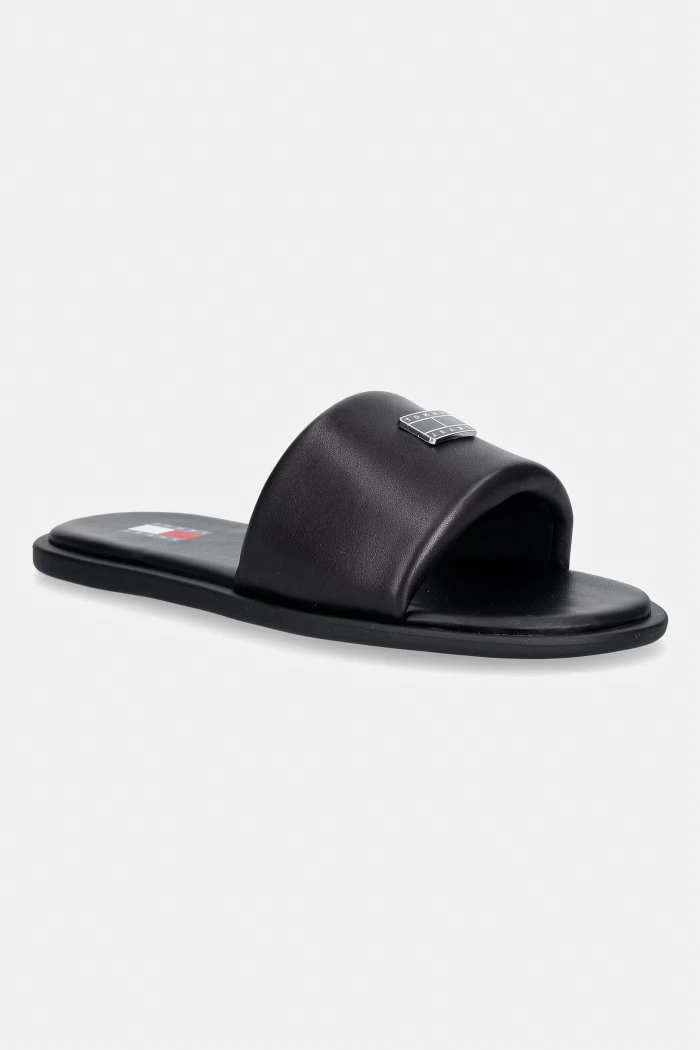 Женские кожаные шлепанцы на плоской подошве TJW SOFT PADDED CASUAL SLIDE