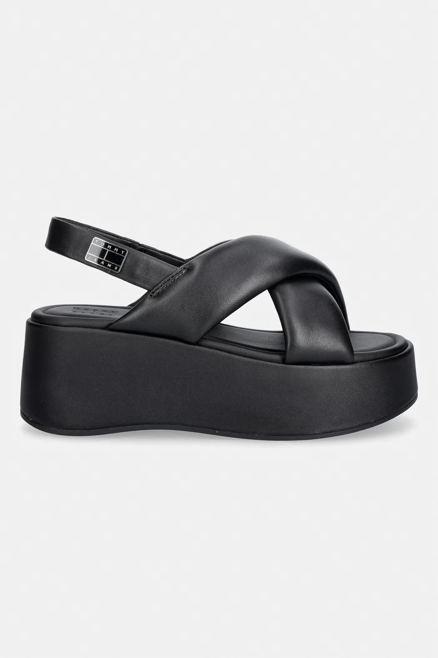 Женские кожаные босоножки на платформе TJW PADDED STRAPS WEDGES - фото 2