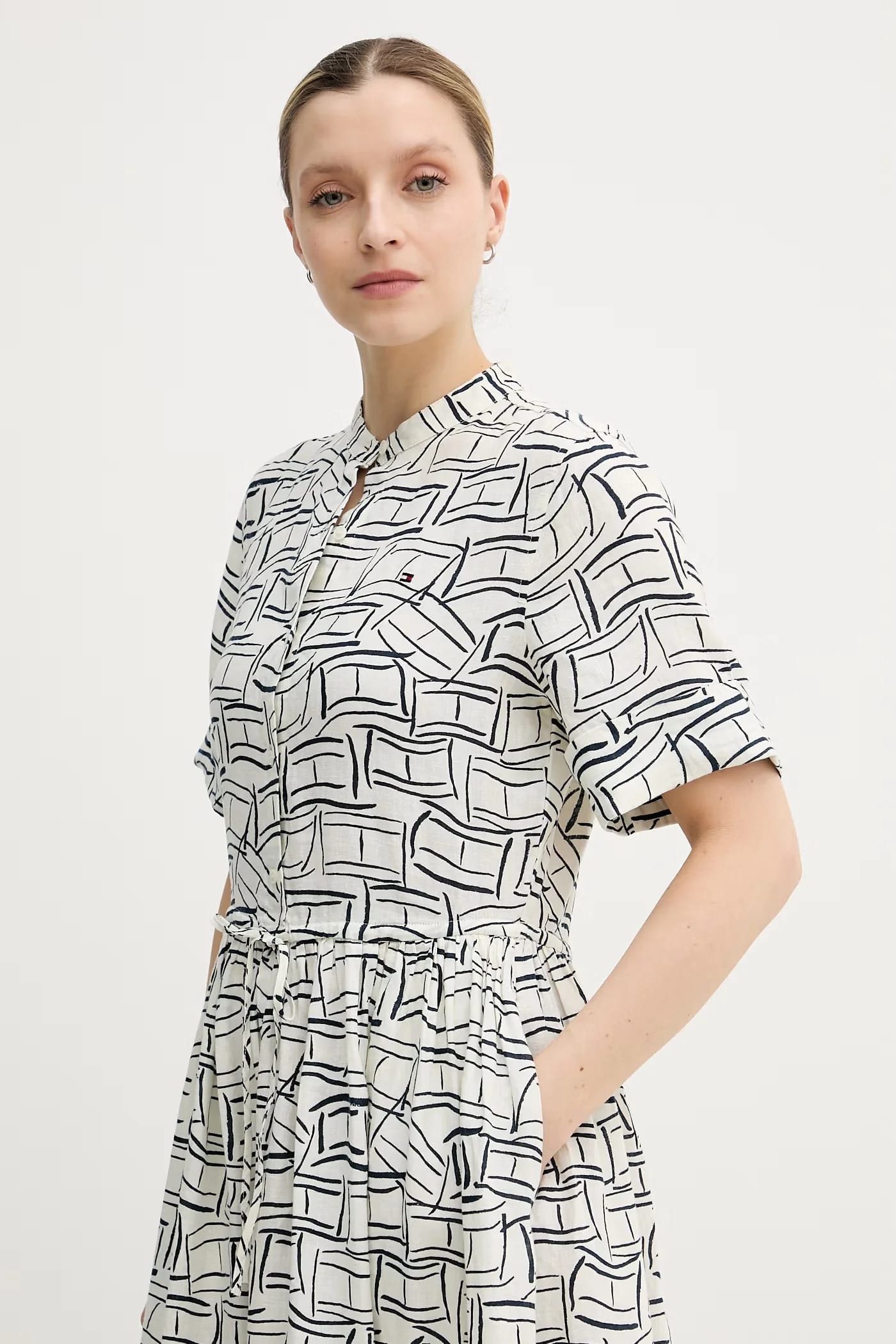 Льняное летнее платье - фото 4