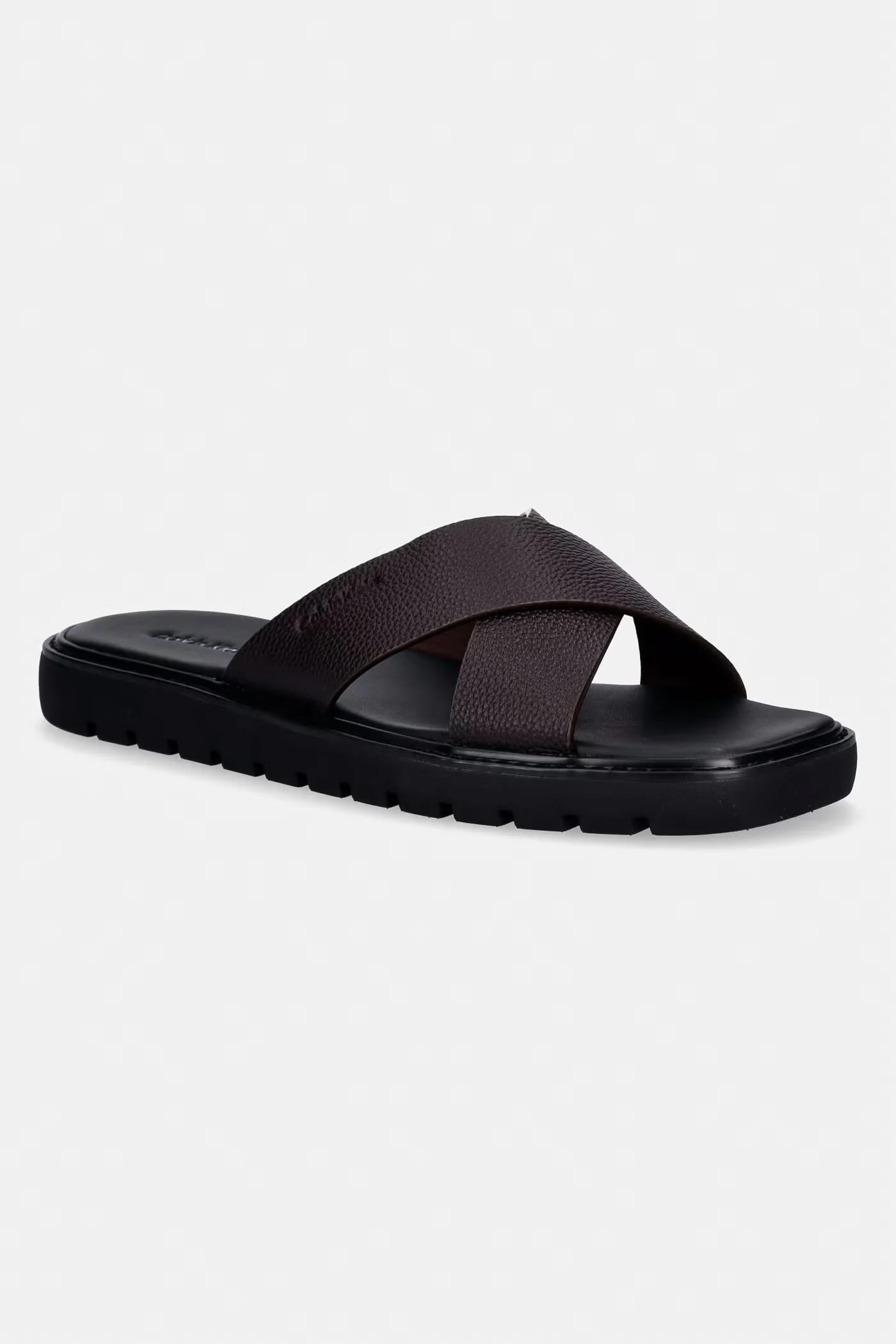 Мужские кожаные шлепанцы SQ MOLDED SANDAL XCROSS LTH