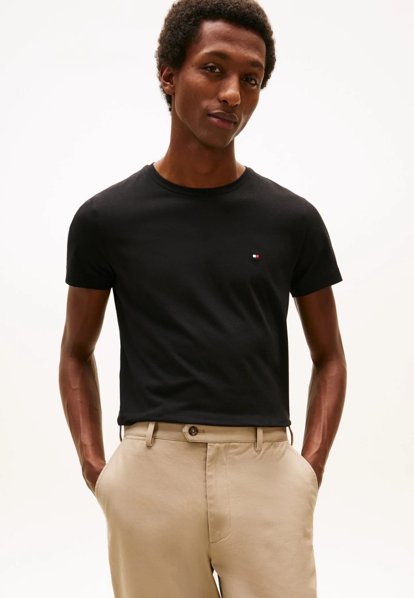 ФУТБОЛКА CORE STRETCH SLIM NECK - Базовая футболка - фото 3