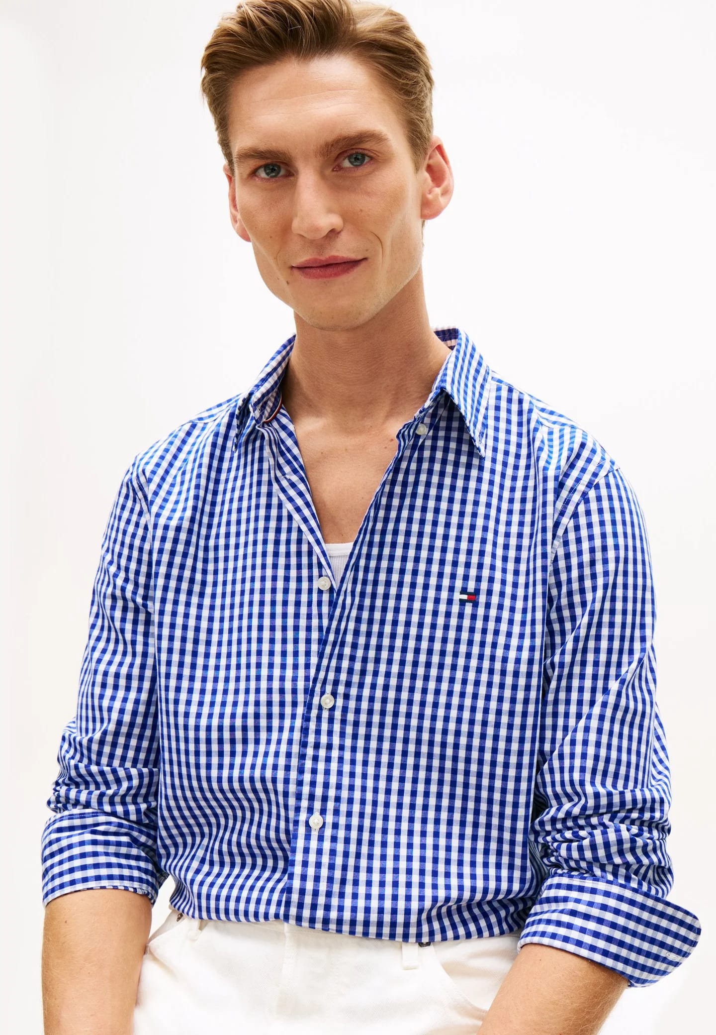 FLEX POPLIN GINGHAM - Рубашка - фото 5