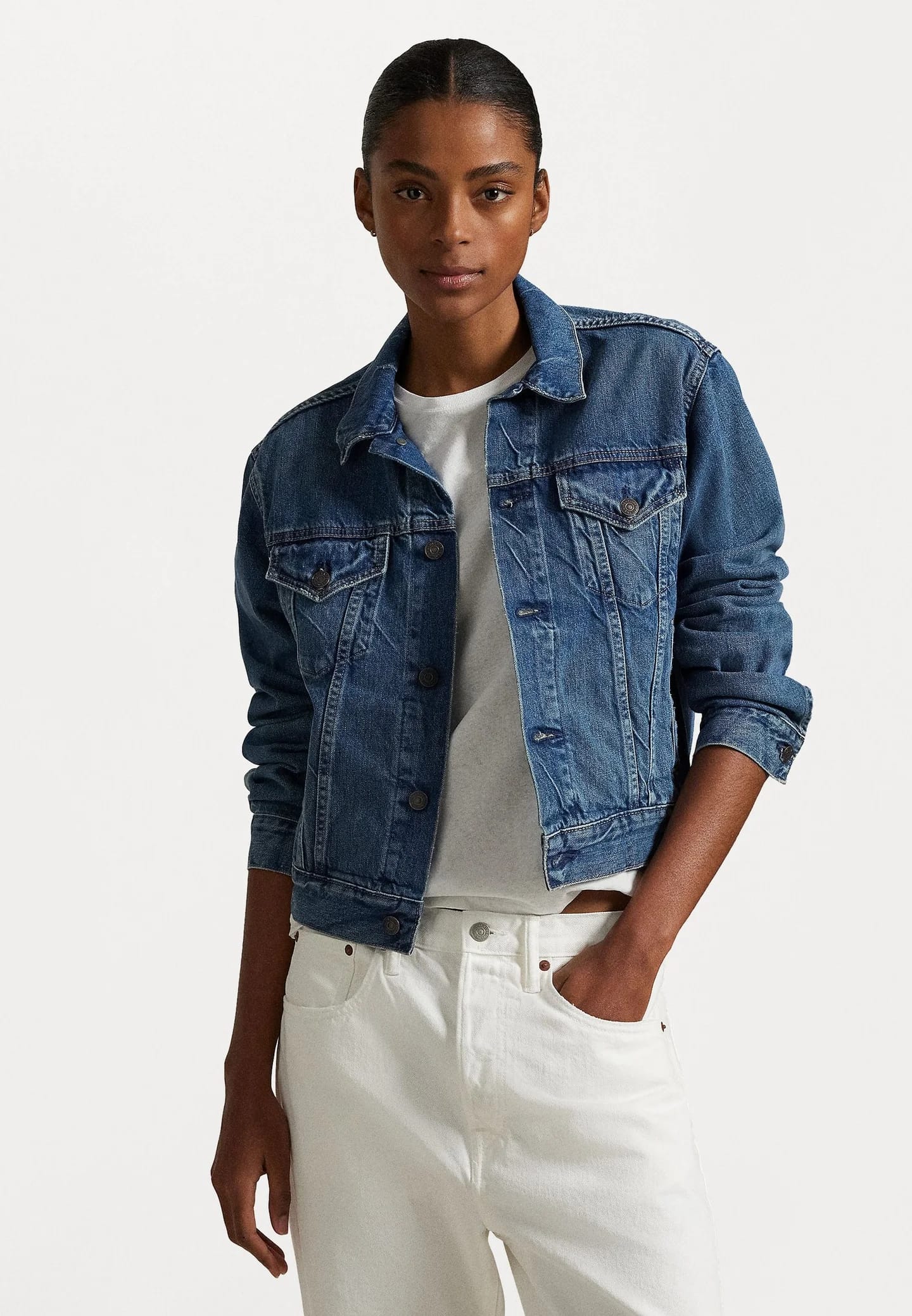 DENIM TRUCKER JACKET - Джинсовая куртка