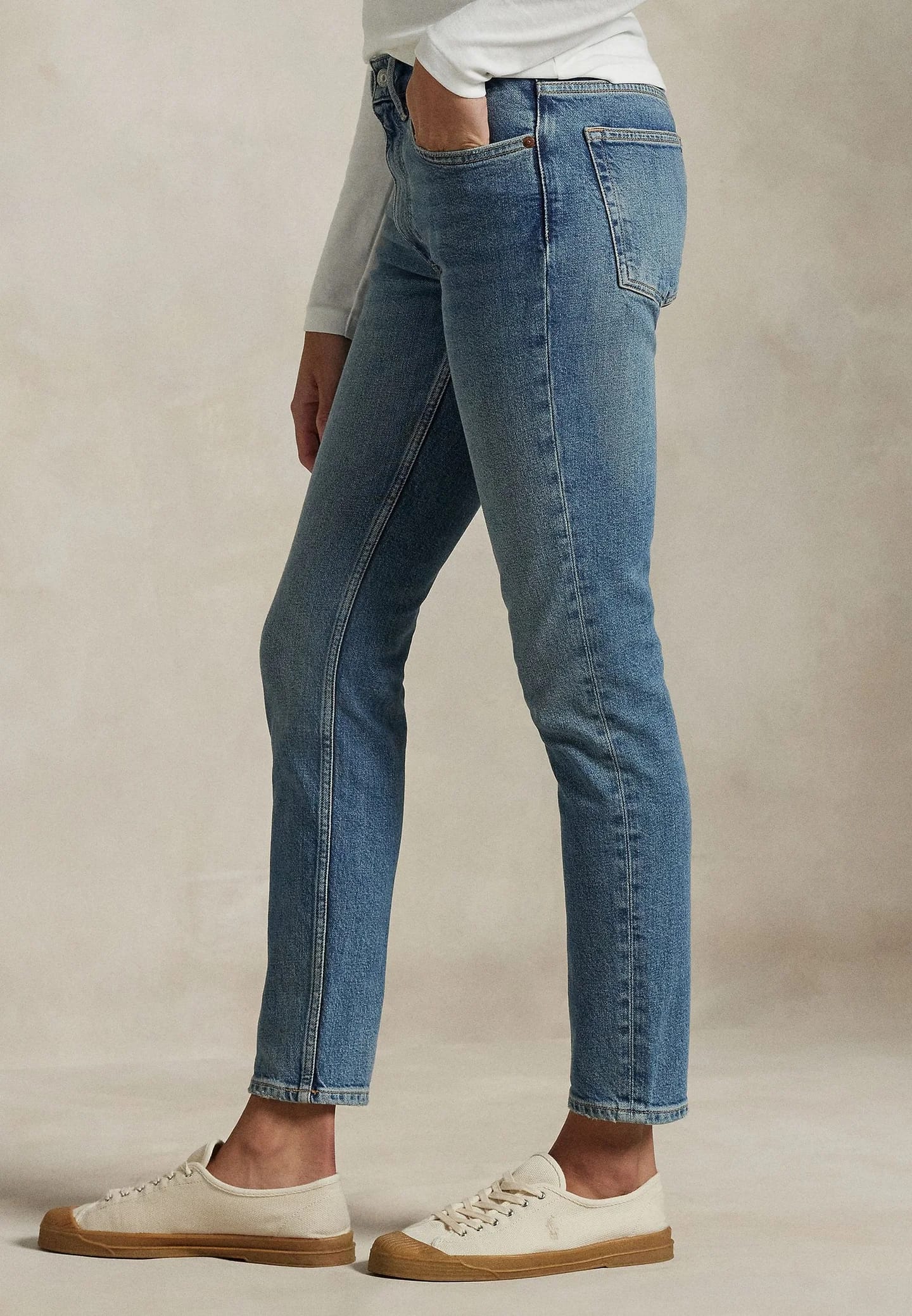 ДЖИНСЫ MID RISE SUPER SLIM - Джинсы Skinny Fit - фото 4