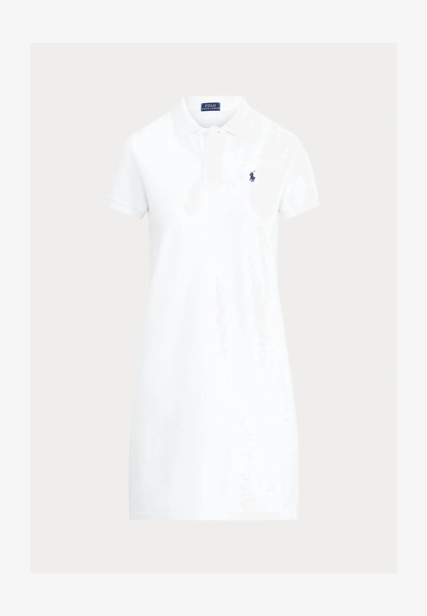COTTON MESH POLO DRESS - Платье-толстовка - фото 4