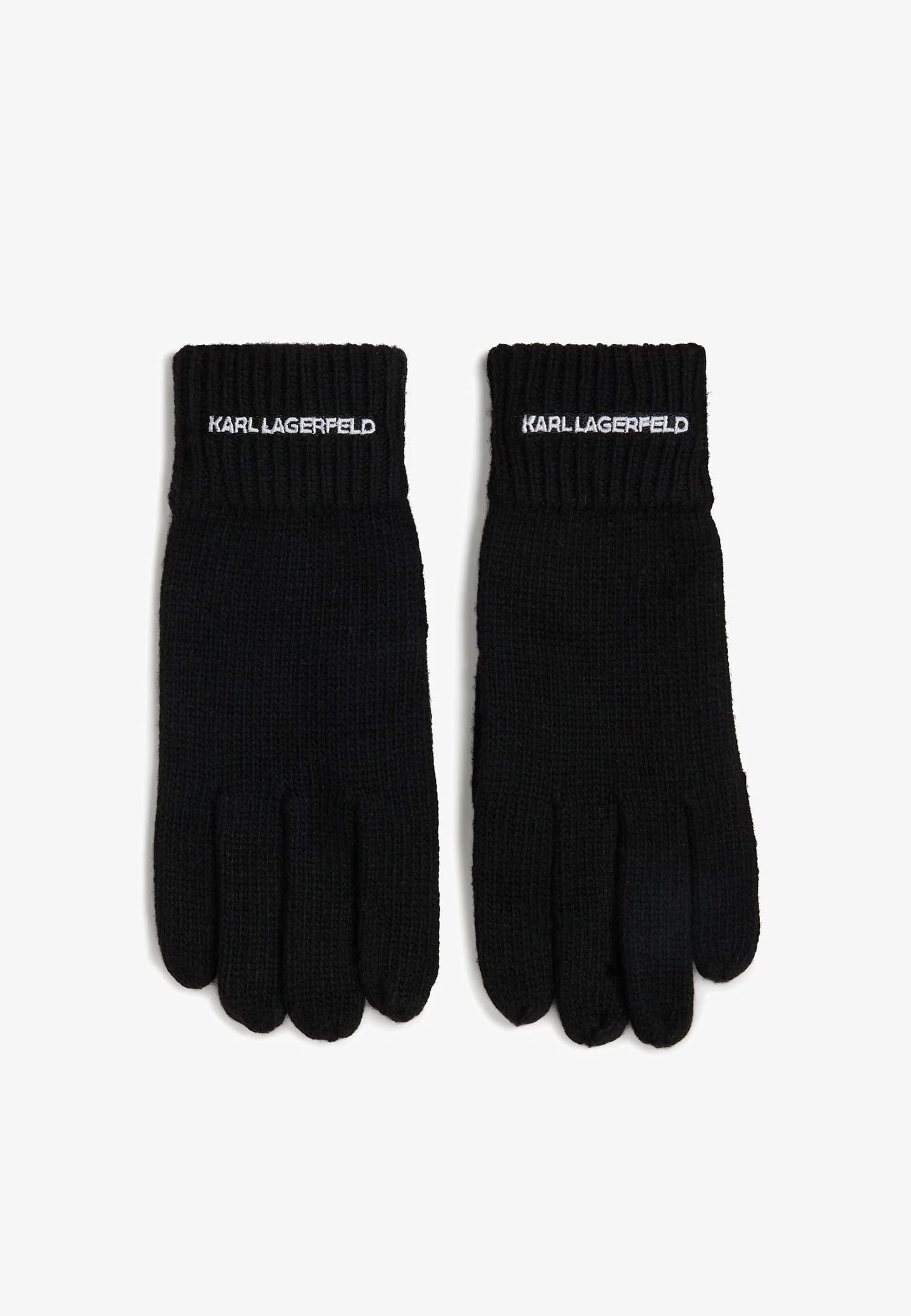 K/ESSENTIAL LOGO KNIT GLOVES – Перчатки на пять пальцев