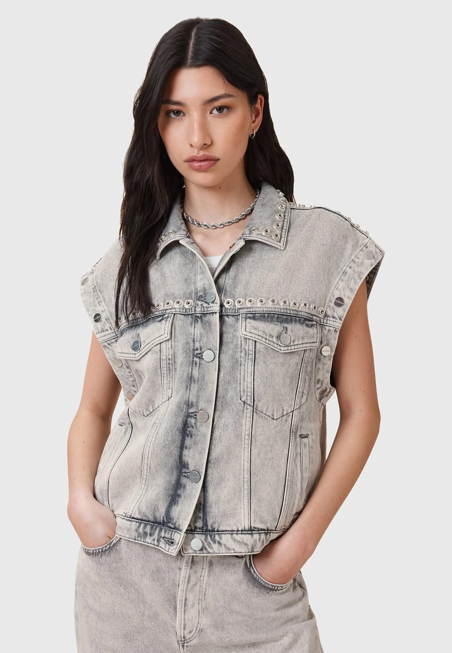 CHLO STUD JACKET - Джинсовая куртка - фото 4