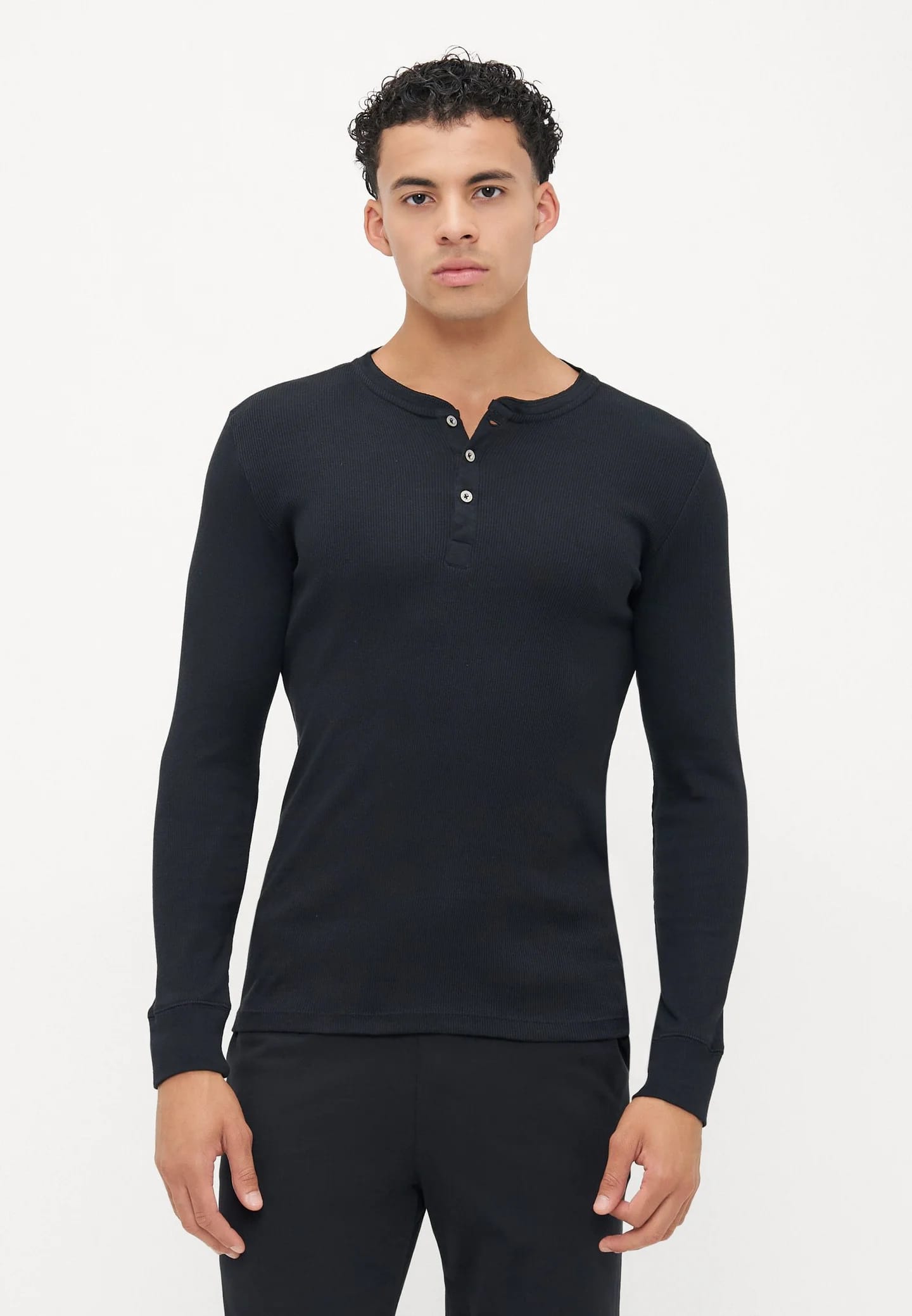 LONG SLEEVE HENLEY - Рубашка для сна - фото 2
