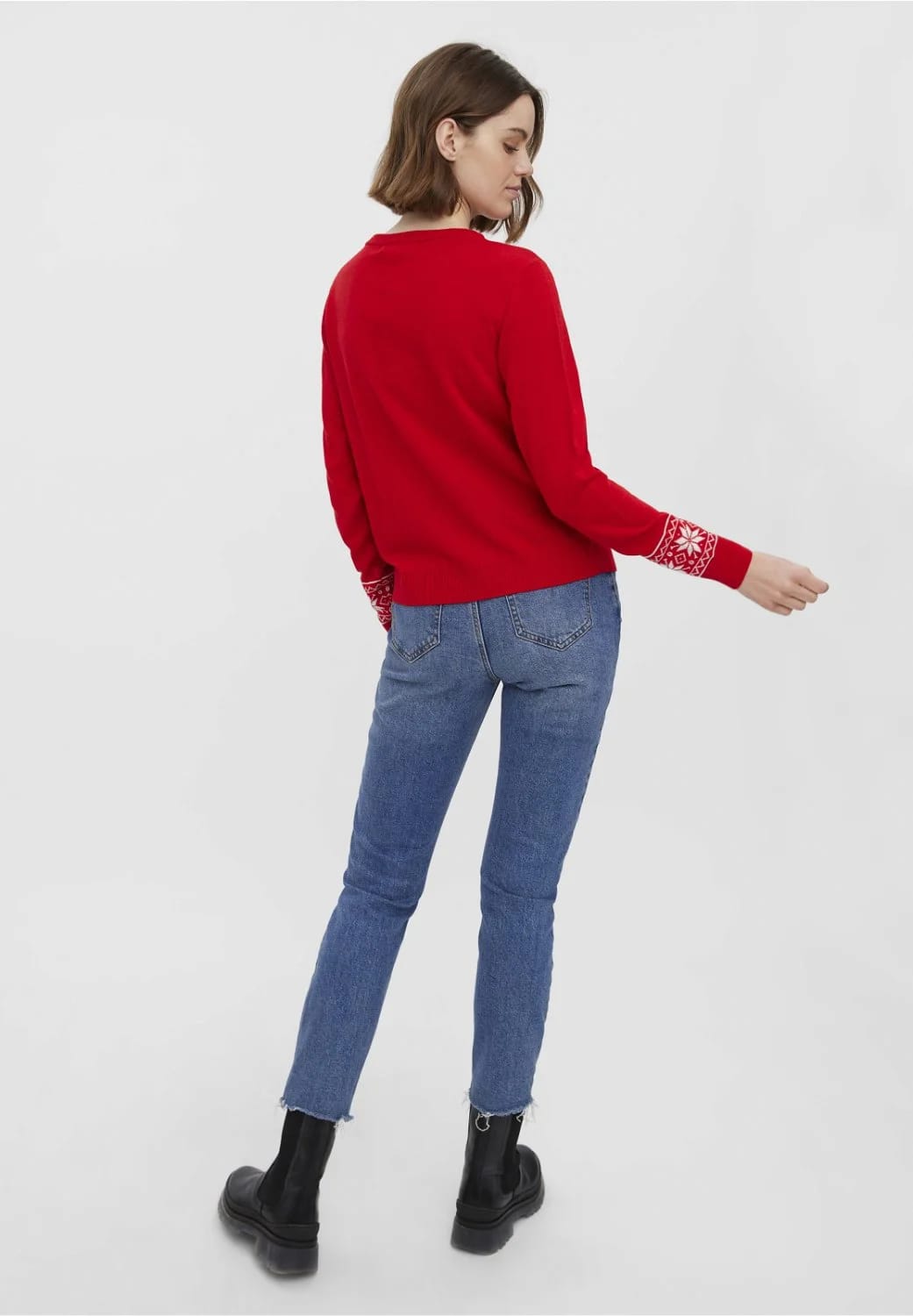 VMNEWFROSTYDEER O NECK XMAS - Свитер - фото 3