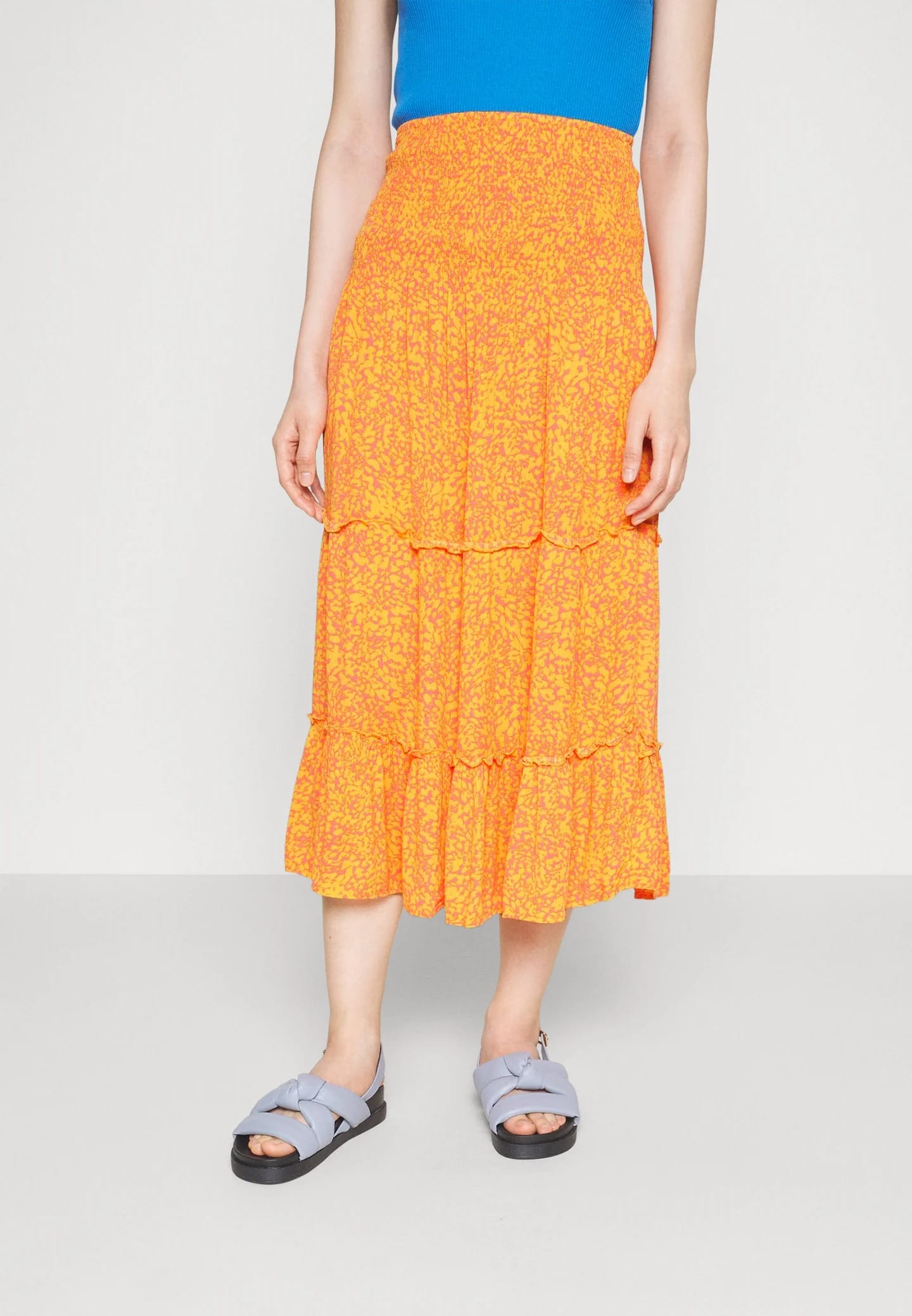 VMJENNY SMOCK CALF SKIRT - Юбка-трапеция