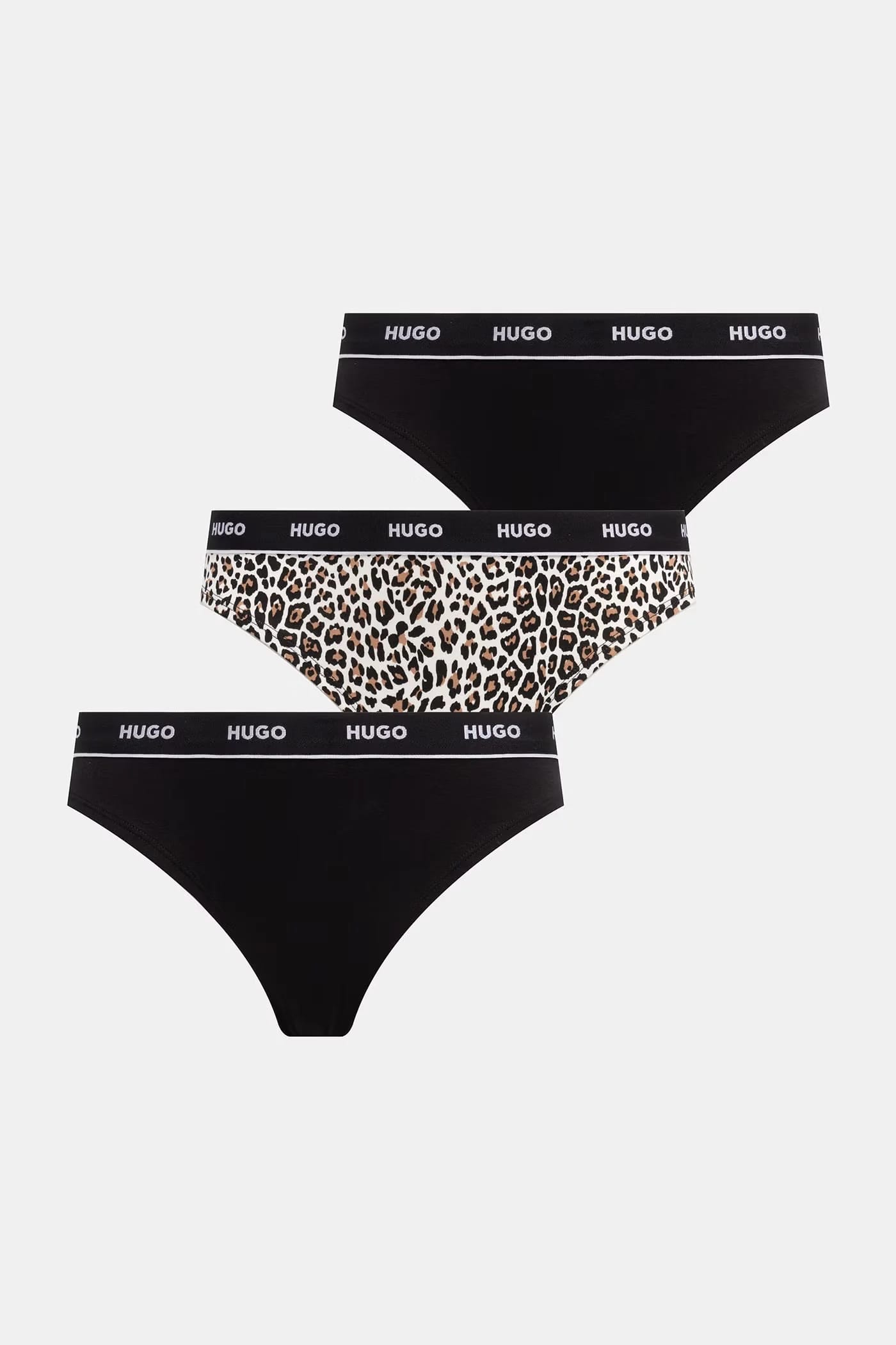 Женские стринги из хлопка с эластаном TRIPLET THONG DESIGN, 3 шт.