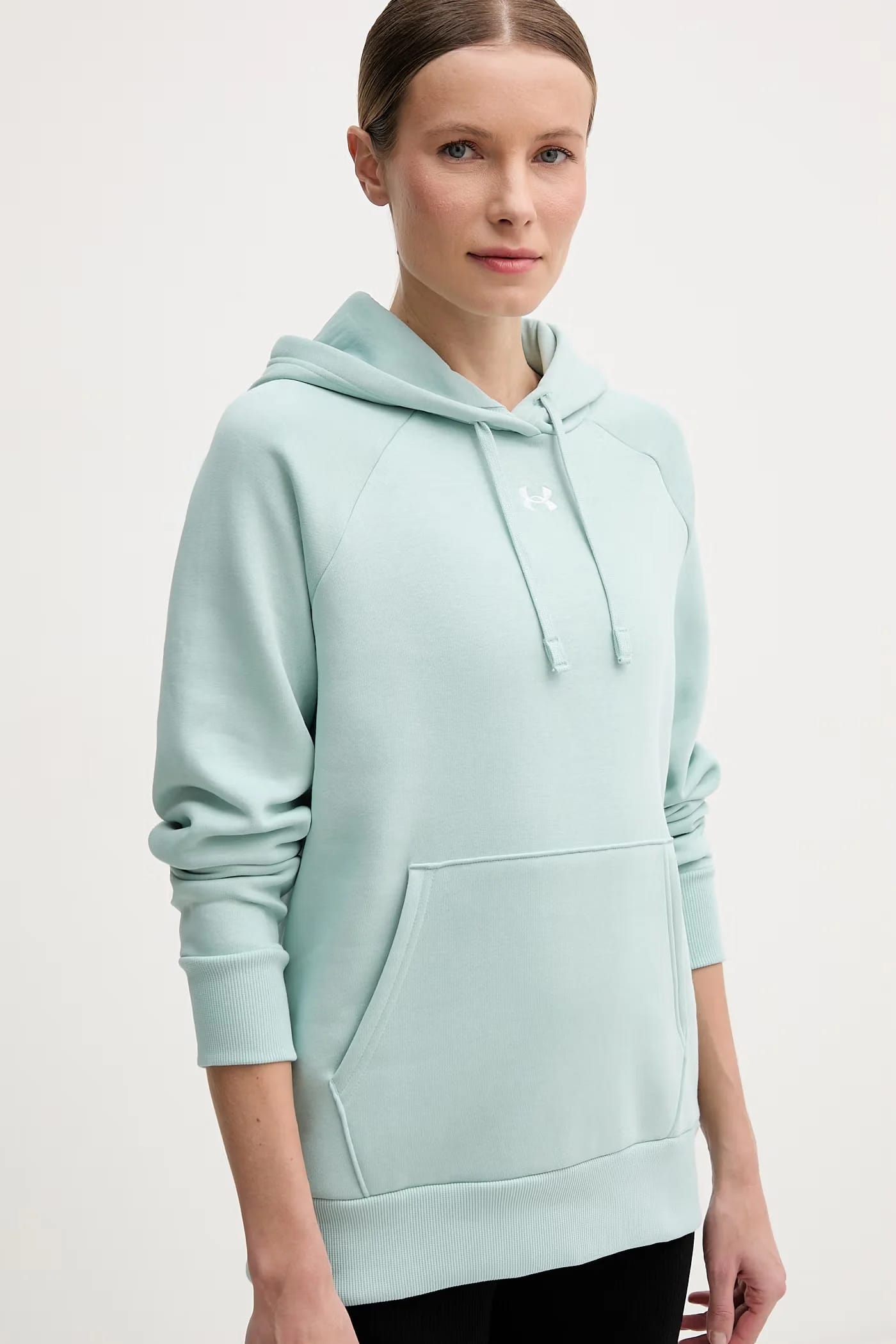 Женская хлопковая худи UA Rival Fleece - фото 4