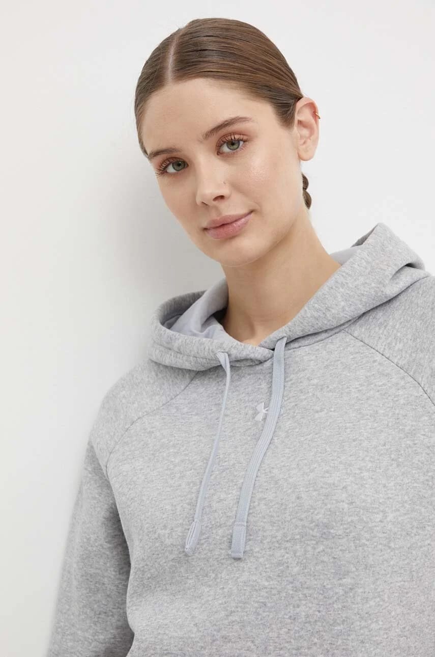 Женская хлопковая худи UA Rival Fleece - фото 4