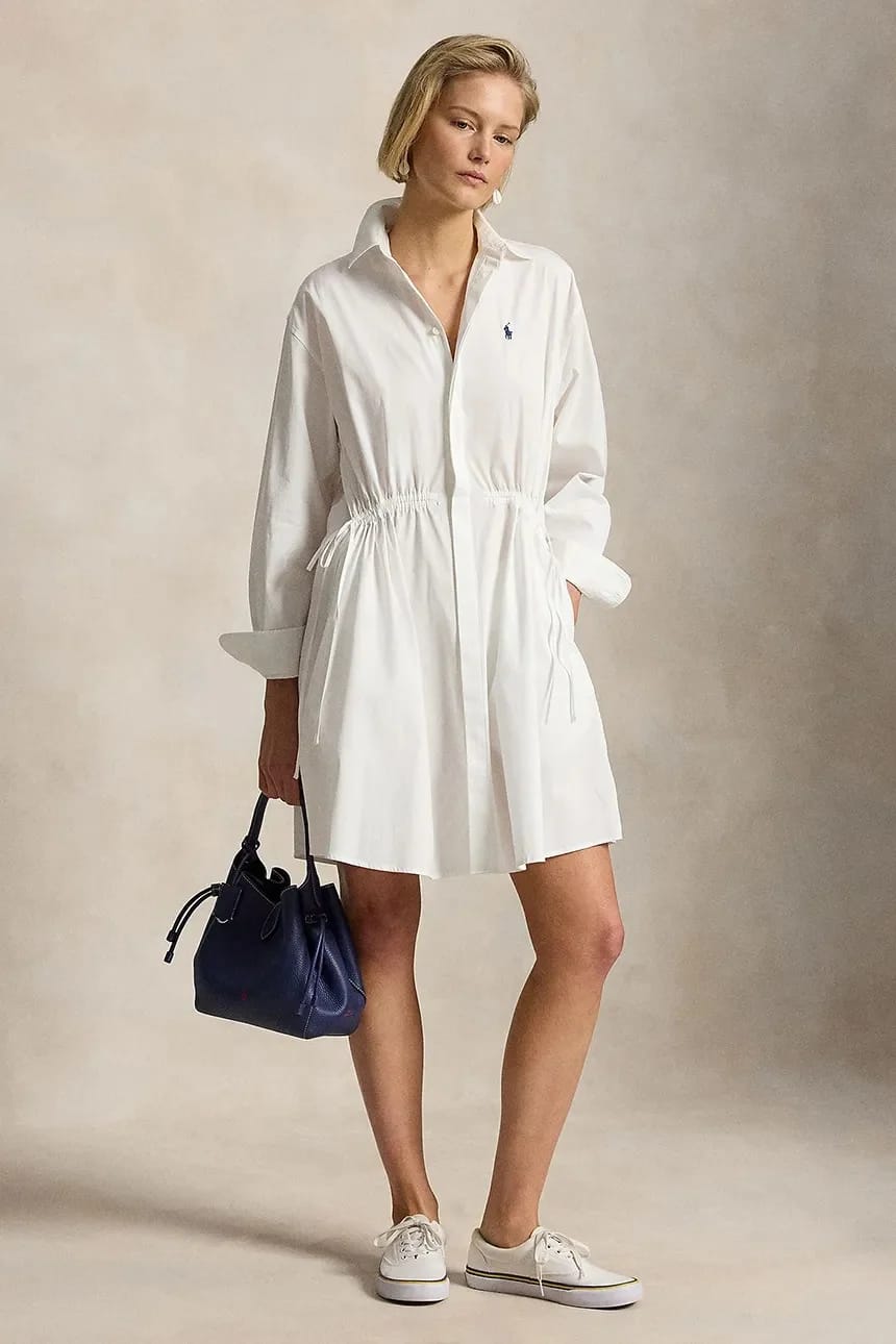 Хлопковое платье-рубашка MW CTN PW-WVN-DRESSES