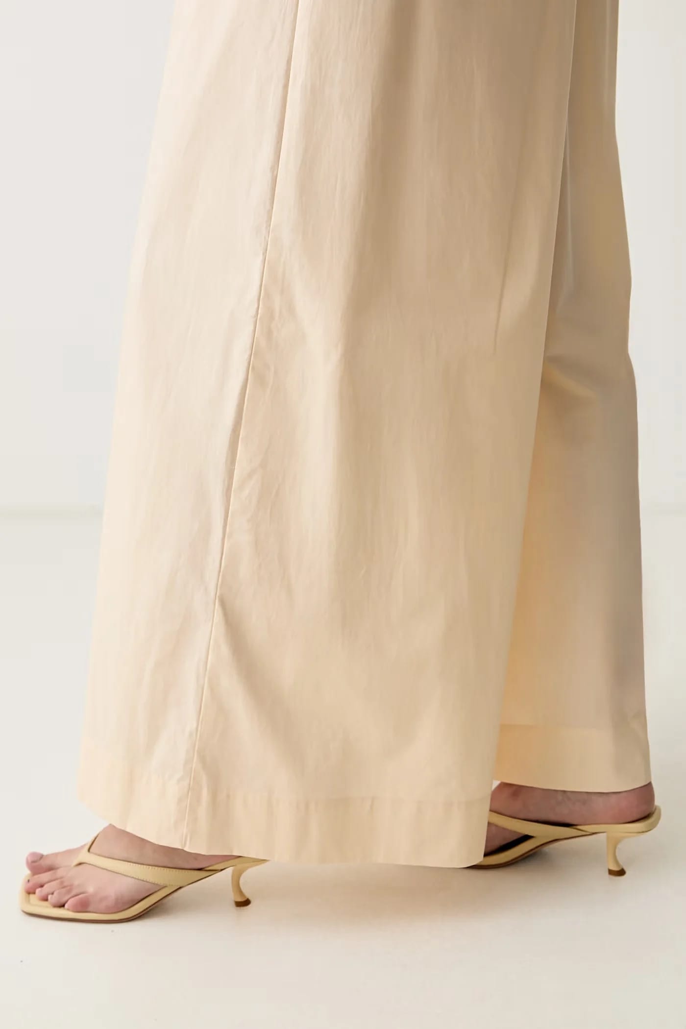 Женские хлопковые брюки-палаццо - фото 4