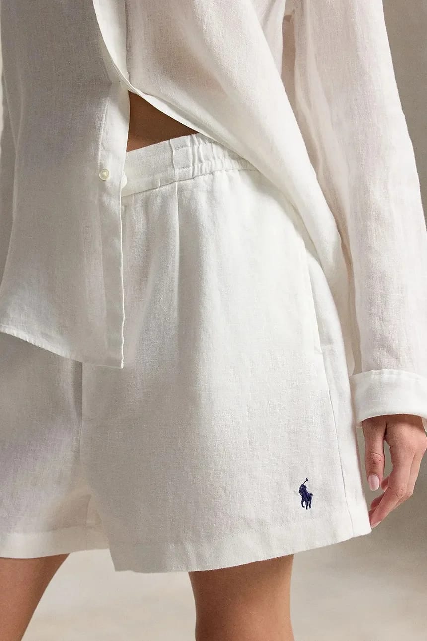 LINEN-WVN-SHORTS женские шорты - фото 4