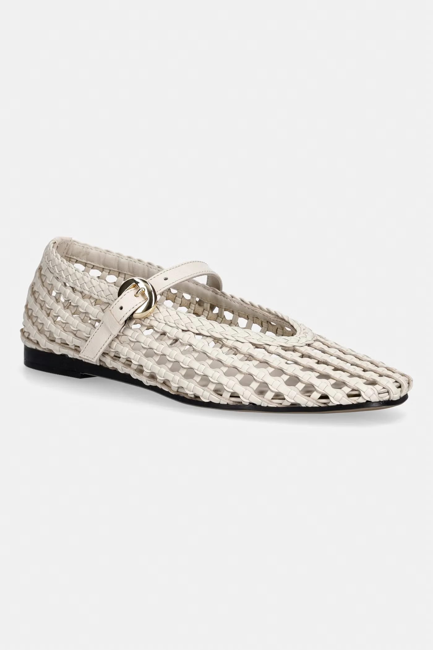 Балетки WOVEN LEATHER MIX BALLERINA