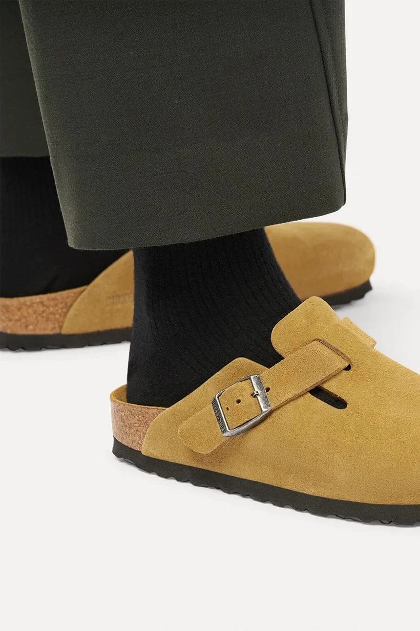 Мюли Boston Soft Footbed из замши и кожи с закрытым носком - фото 7