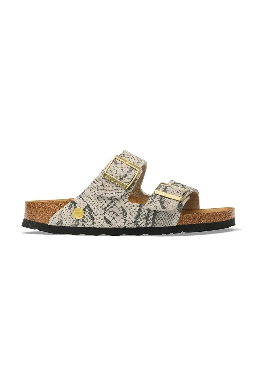 Женские замшевые тапочки Arizona Suede Leather Snake
