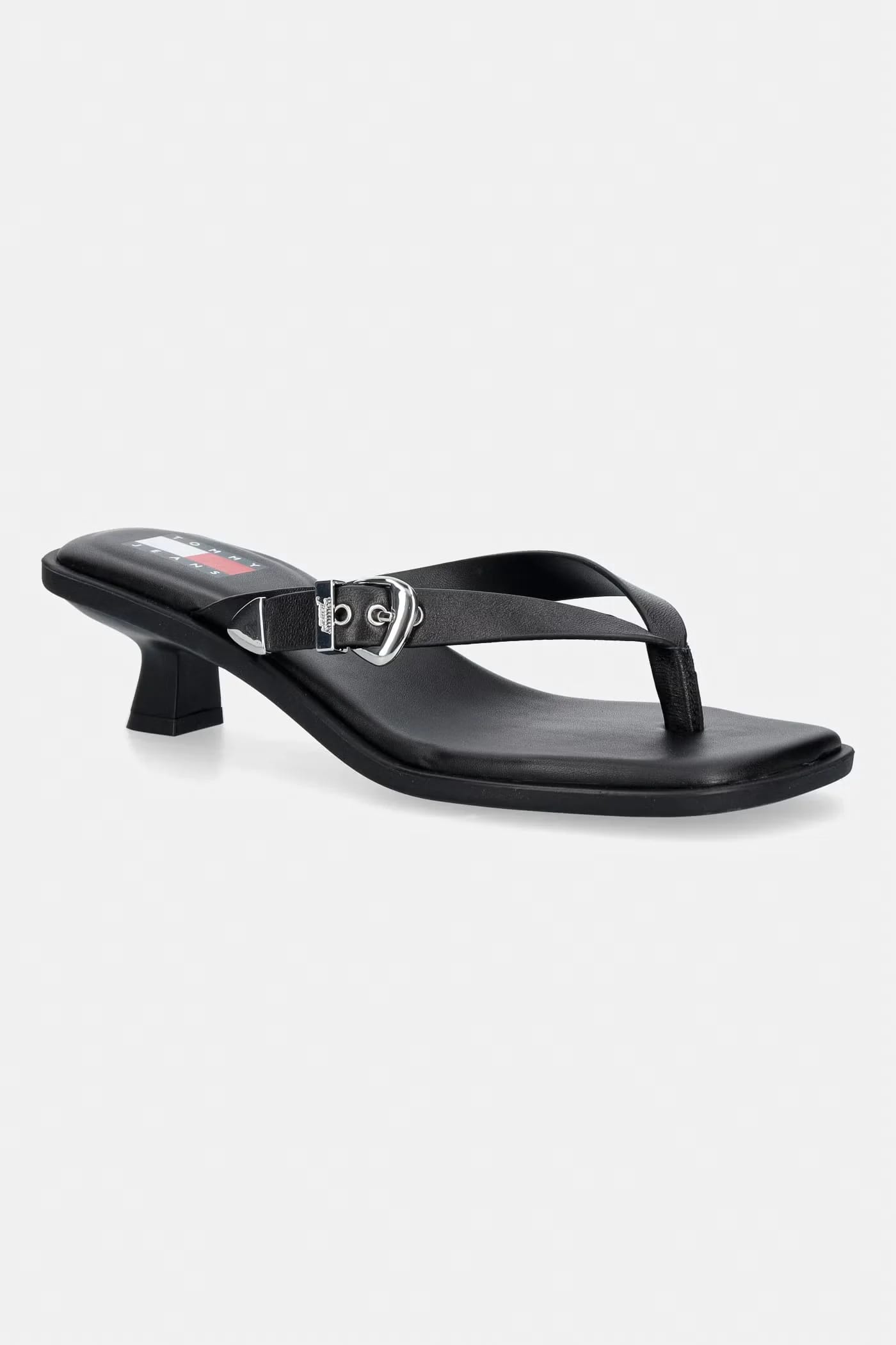 Женские кожаные шлепанцы TJW KITTEN HEEL LEATHER SANDALS