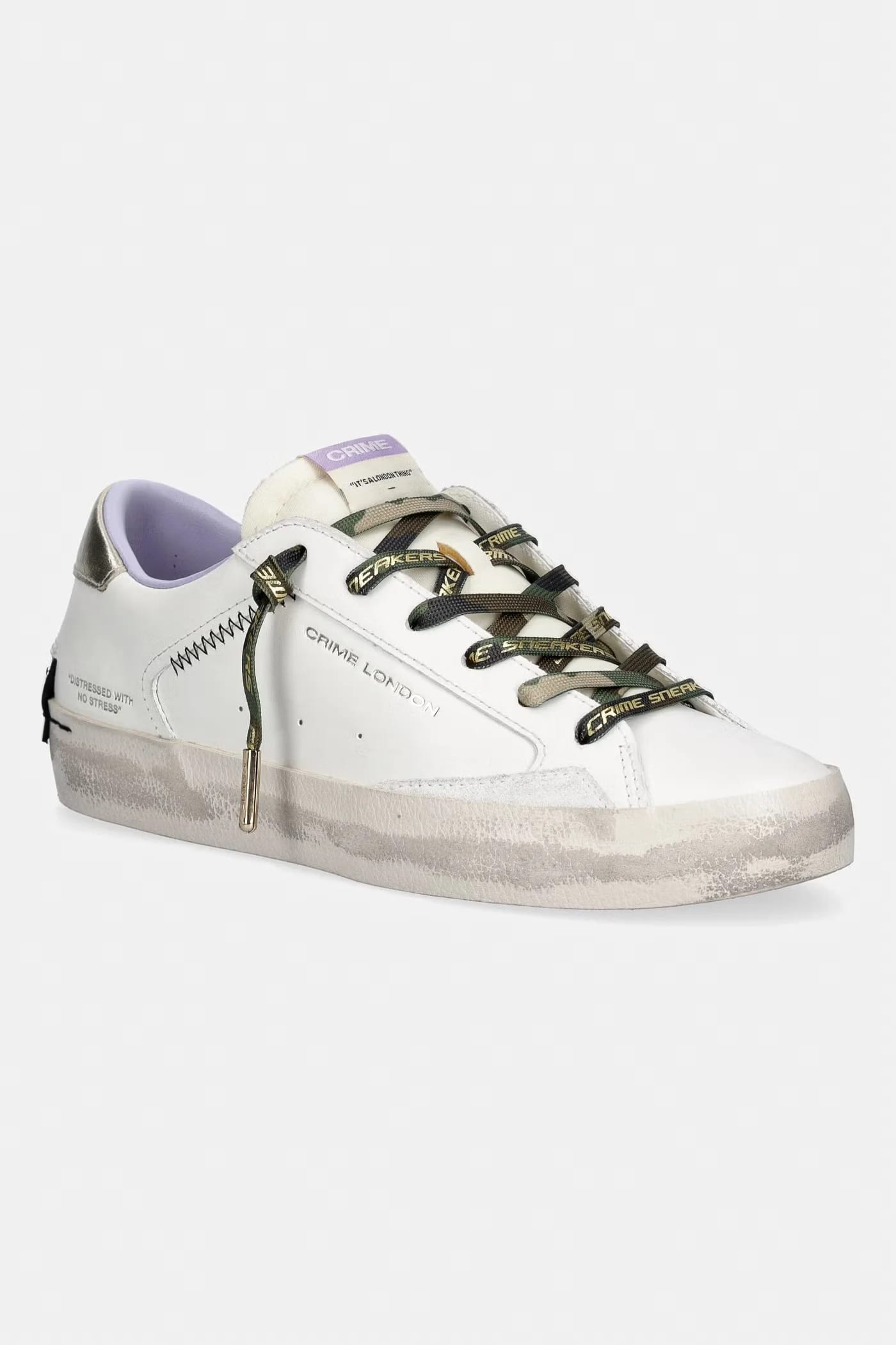 женские кожаные кроссовки DISTRESSED