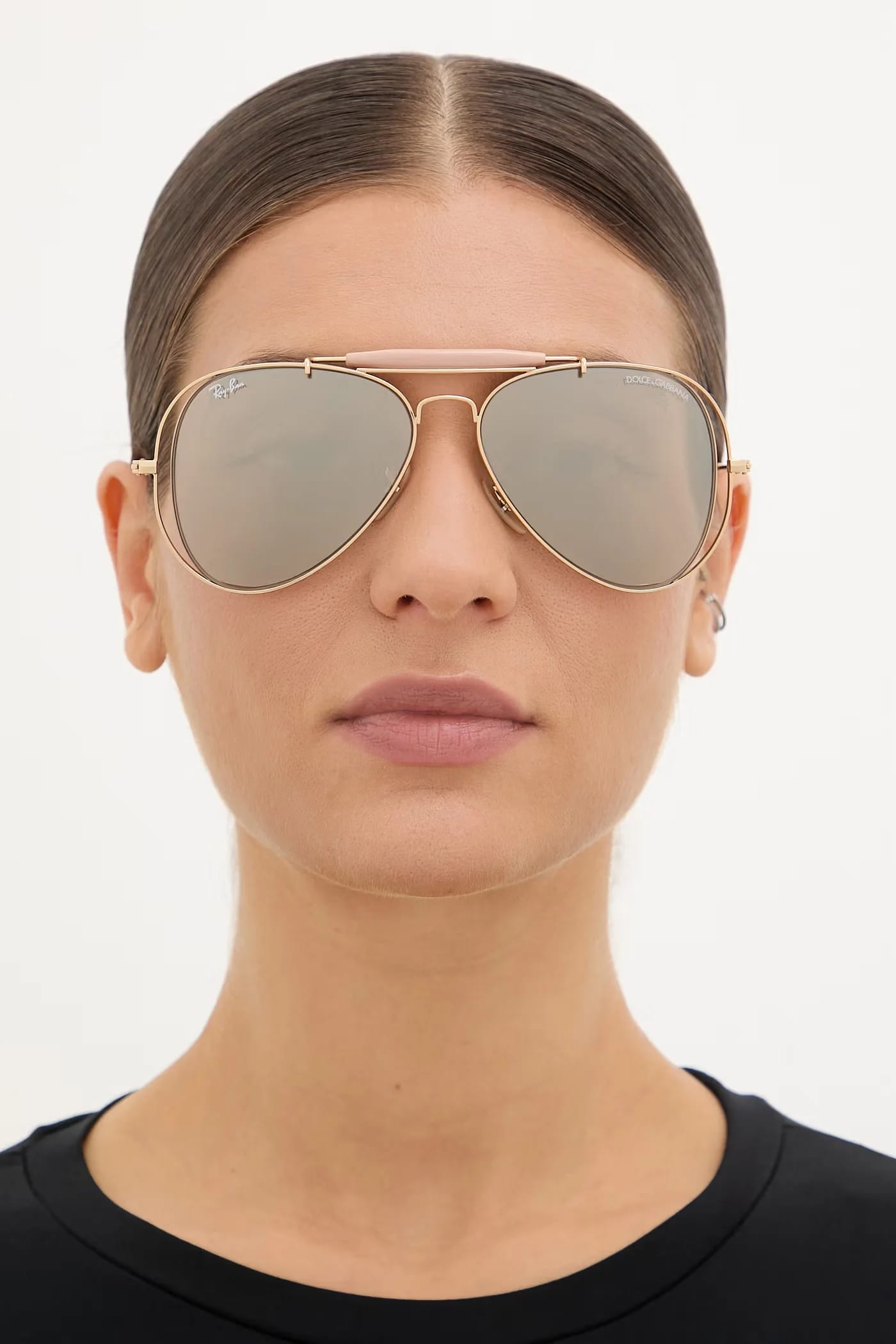 Женские солнцезащитные очки-авиаторы Ray-Ban X DOLCE&GABBANA - фото 7
