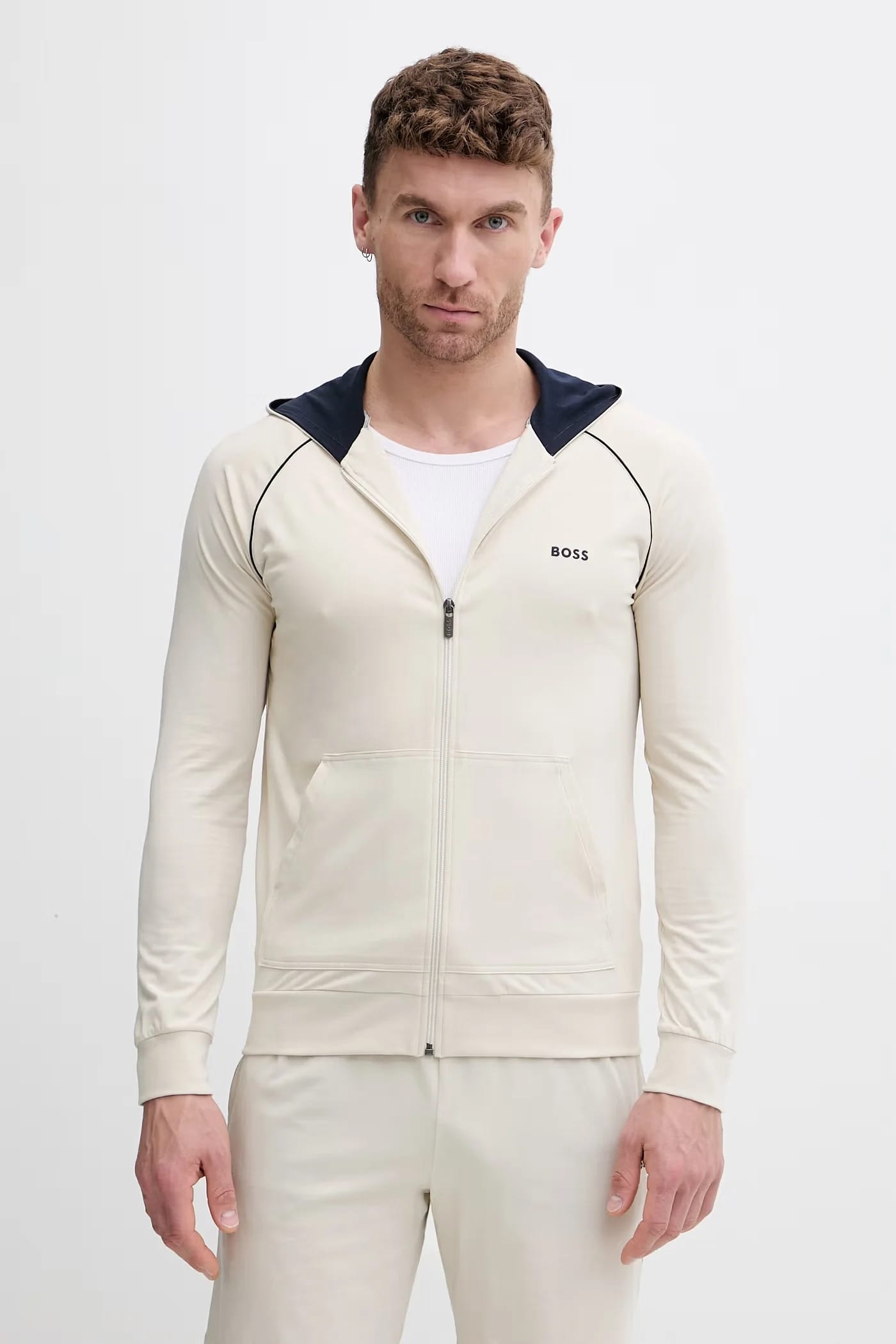 Мужская толстовка Mix&Match Jacket H из хлопка и эластана на молнии с капюшоном