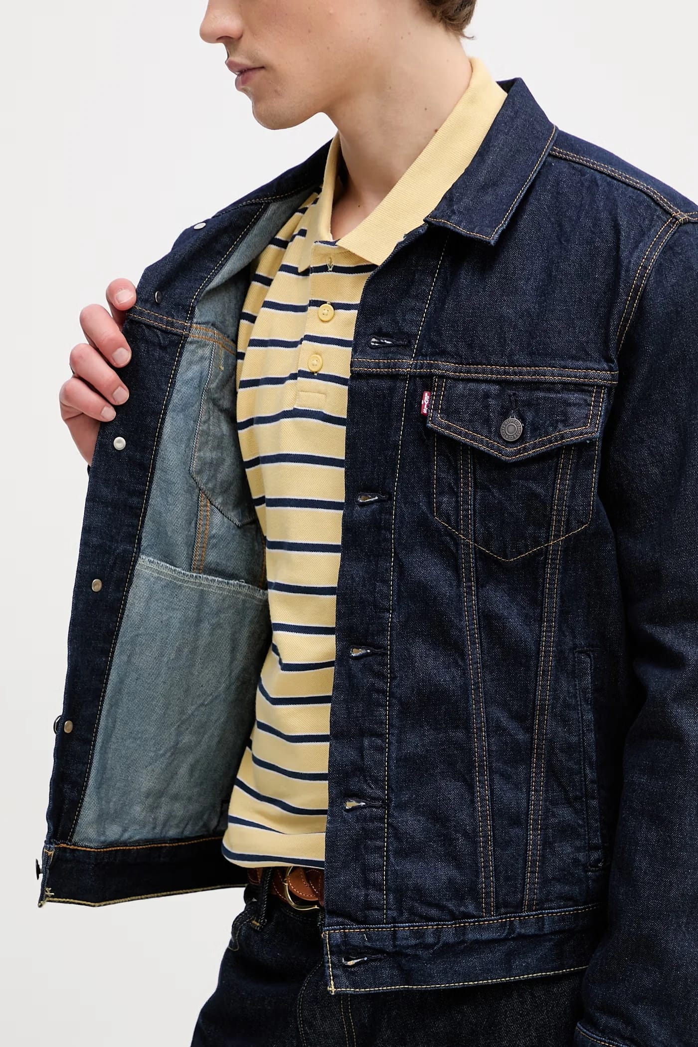 THE TRUCKER JACKET мужская джинсовая куртка - фото 6