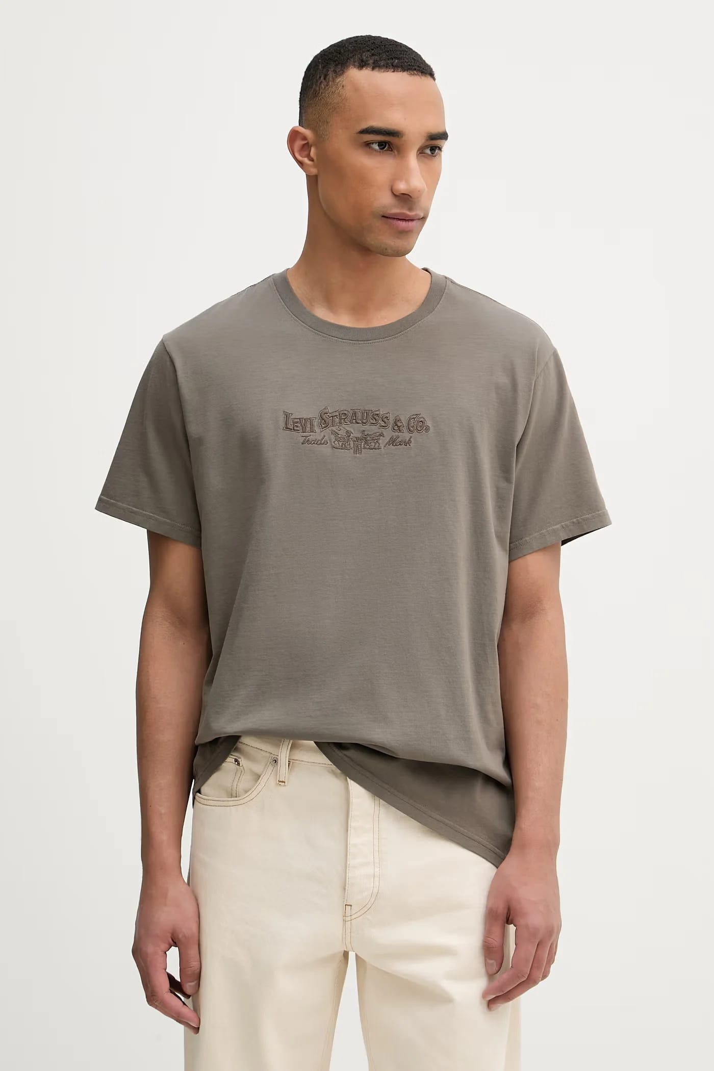 Мужская базовая футболка из хлопка RELAXED FIT TEE