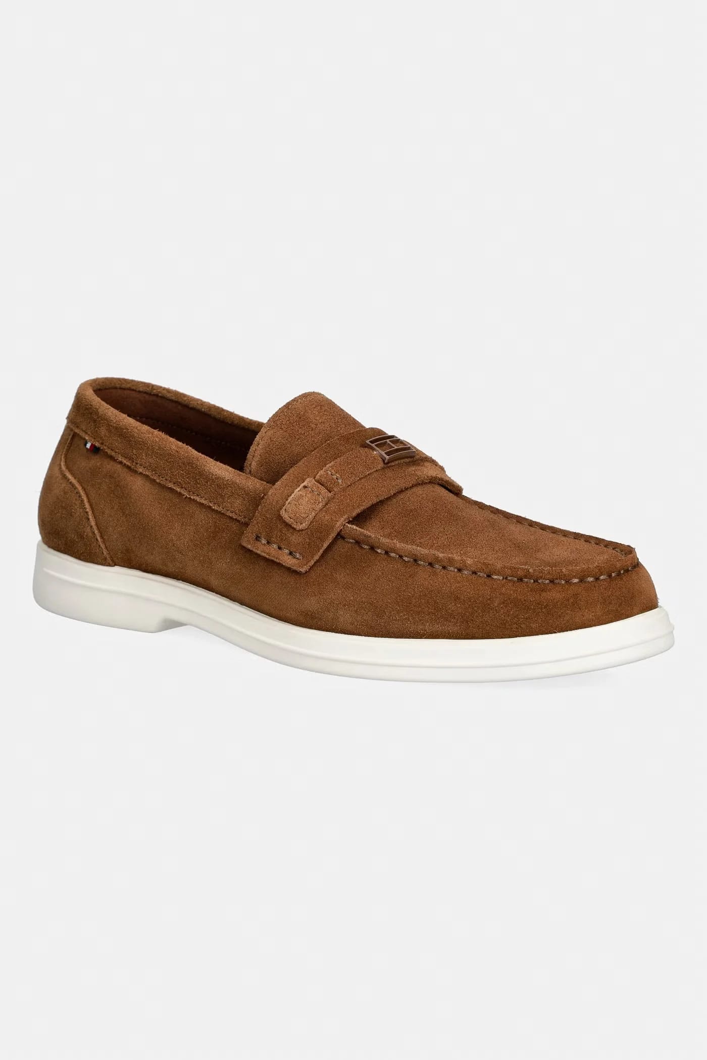 Мужские замшевые лоферы LIGHT SUEDE FLAG HARDWARE LOAFER