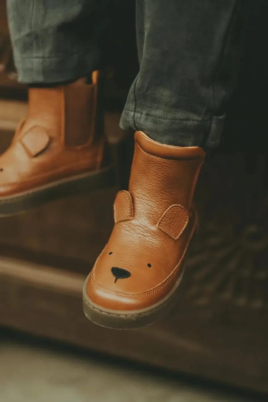 Thuru Classic Boots Bear детская кожаная зимняя обувь - фото 5