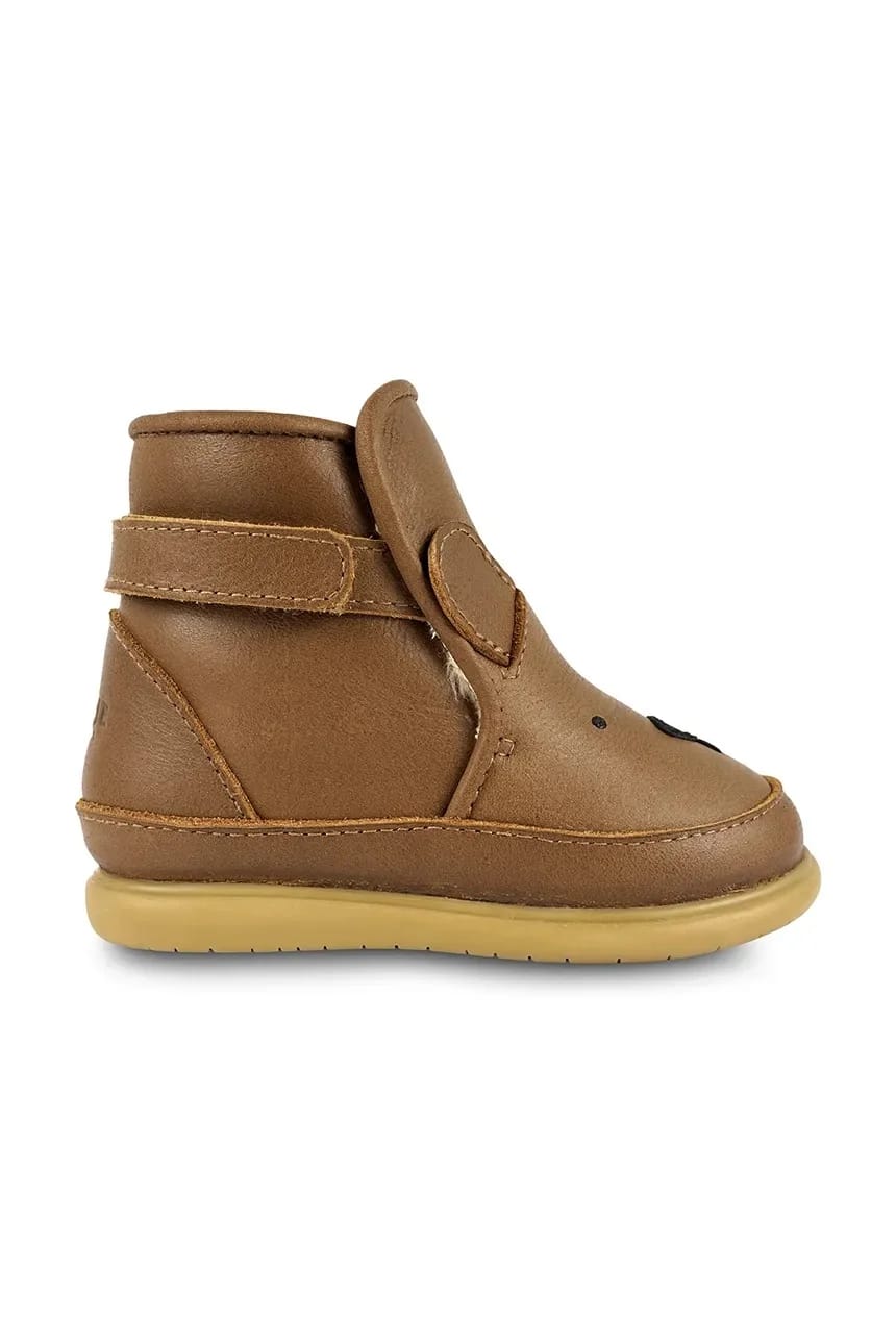 Детская кожаная зимняя обувь Dubu Classic Shoes Bear - фото 5