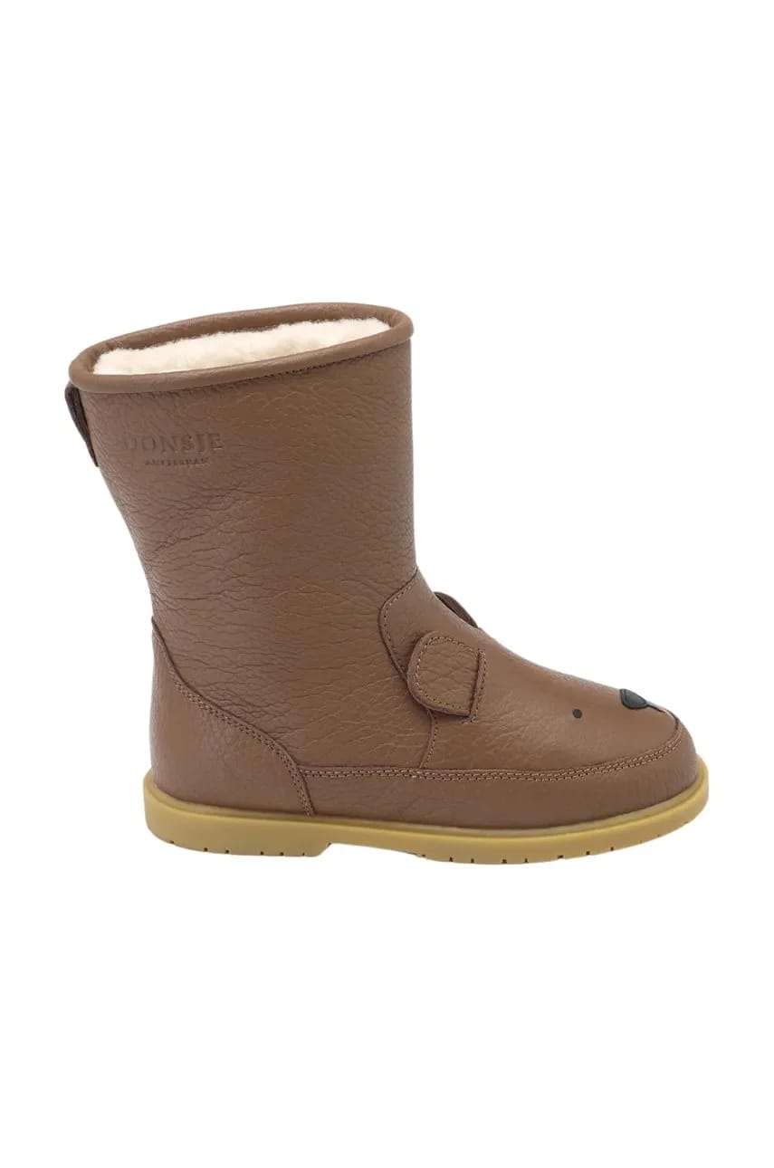 Детская кожаная зимняя обувь Wadudu Classic Boots Bear - фото 6