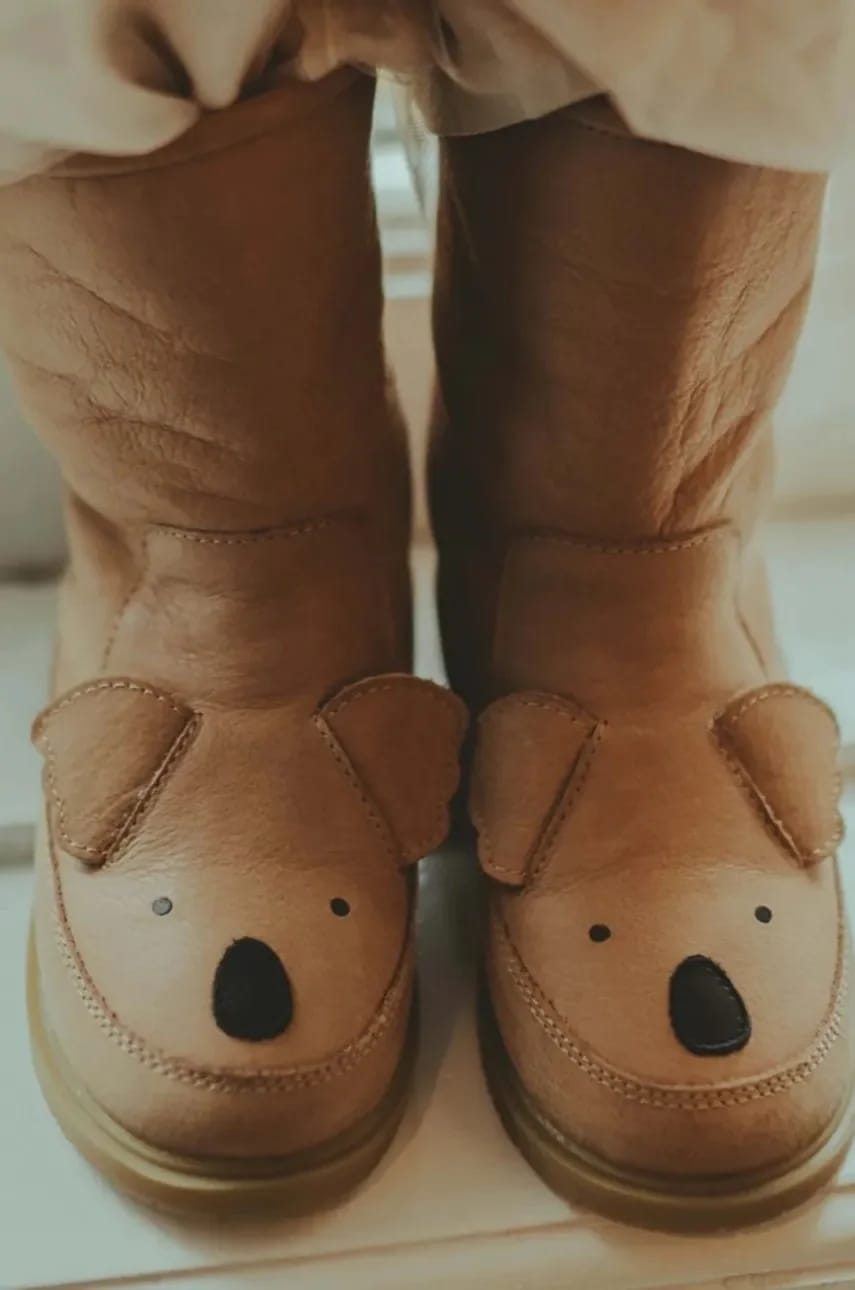 Детская кожаная зимняя обувь Wadudu Classic Boots Koala
