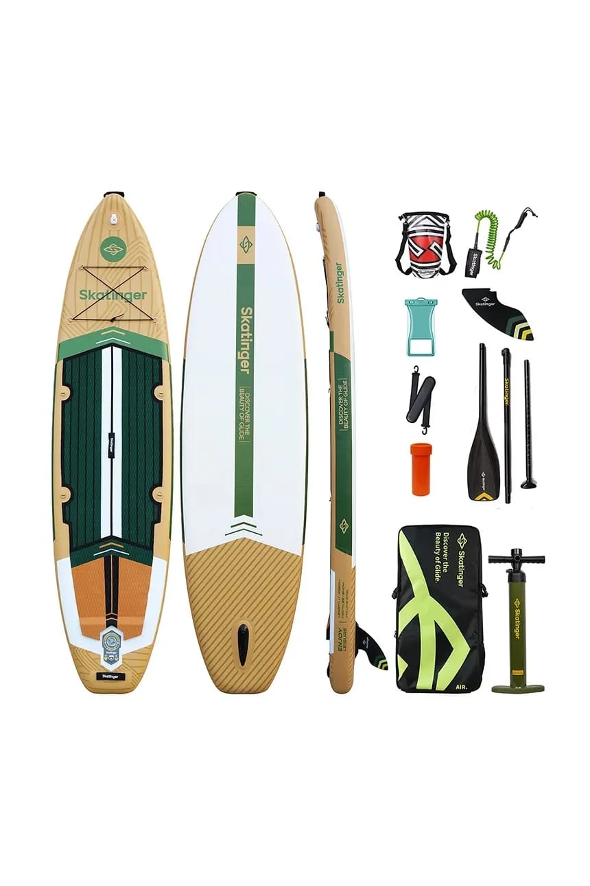 Доска для плавания с аксессуарами для SUP Skatinger 335 x 84 x 15 см (11 футов)