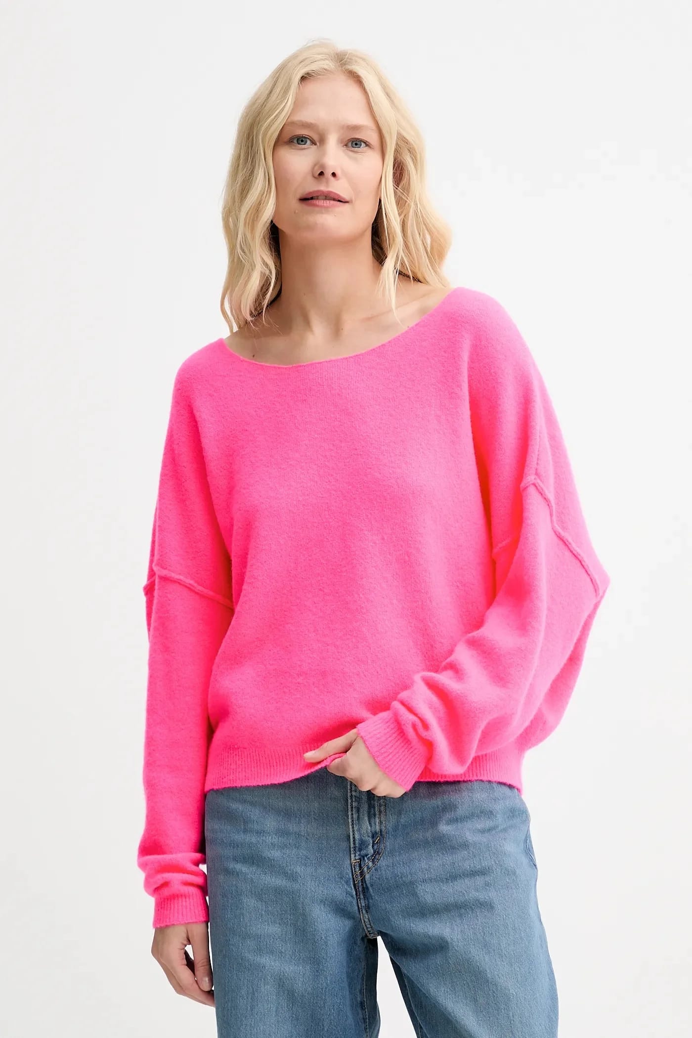 Свитер из смесовой шерсти PULL ML COL BATEAU