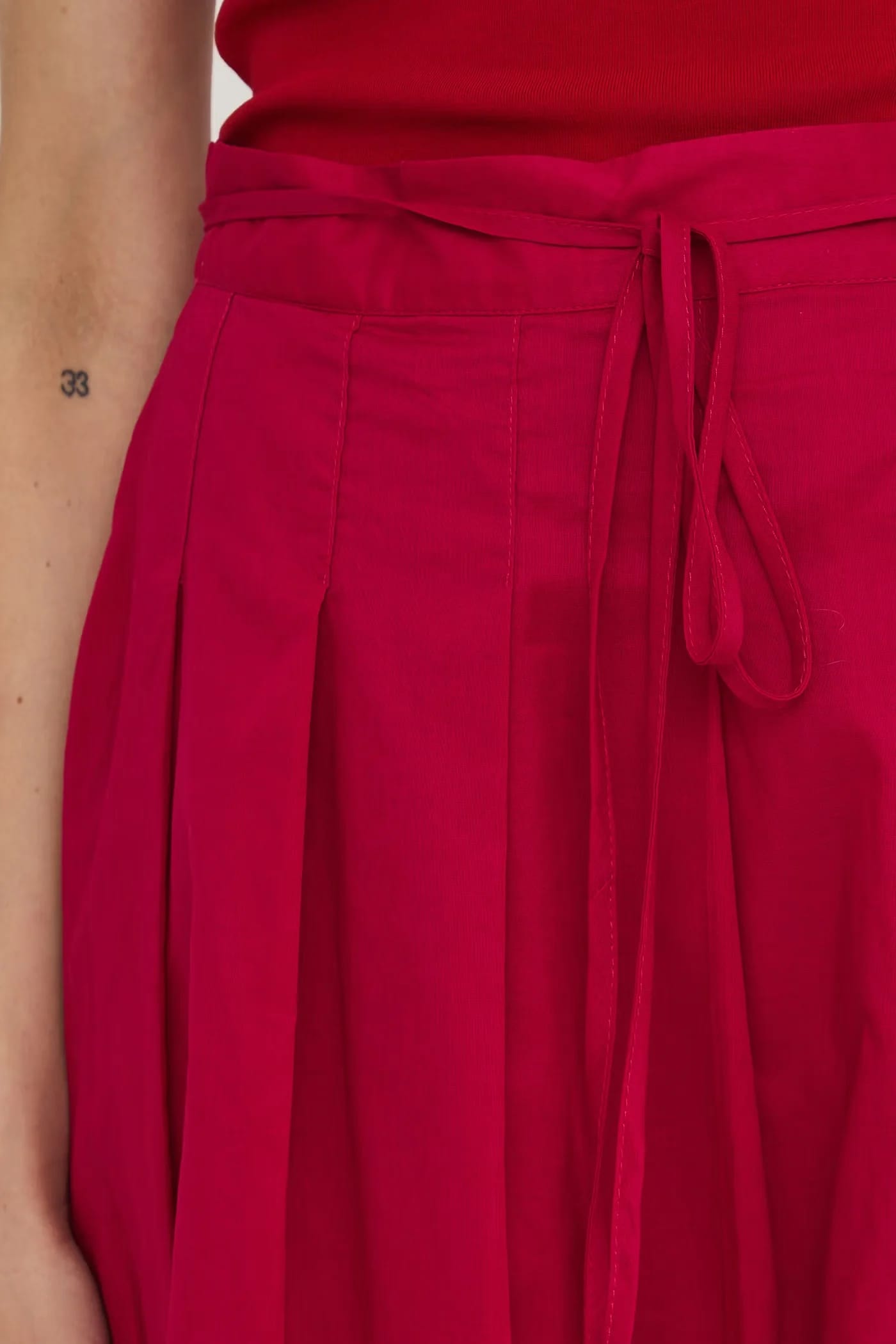 Расклешенная хлопковая юбка - фото 4