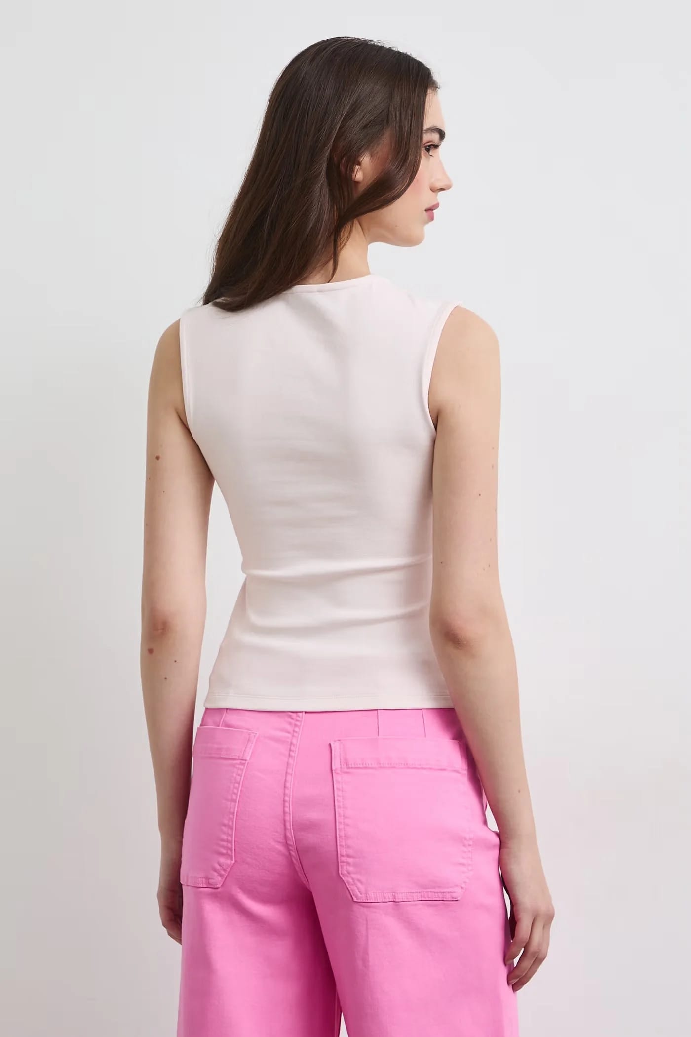 Женский хлопковый топ с эластаном - фото 3