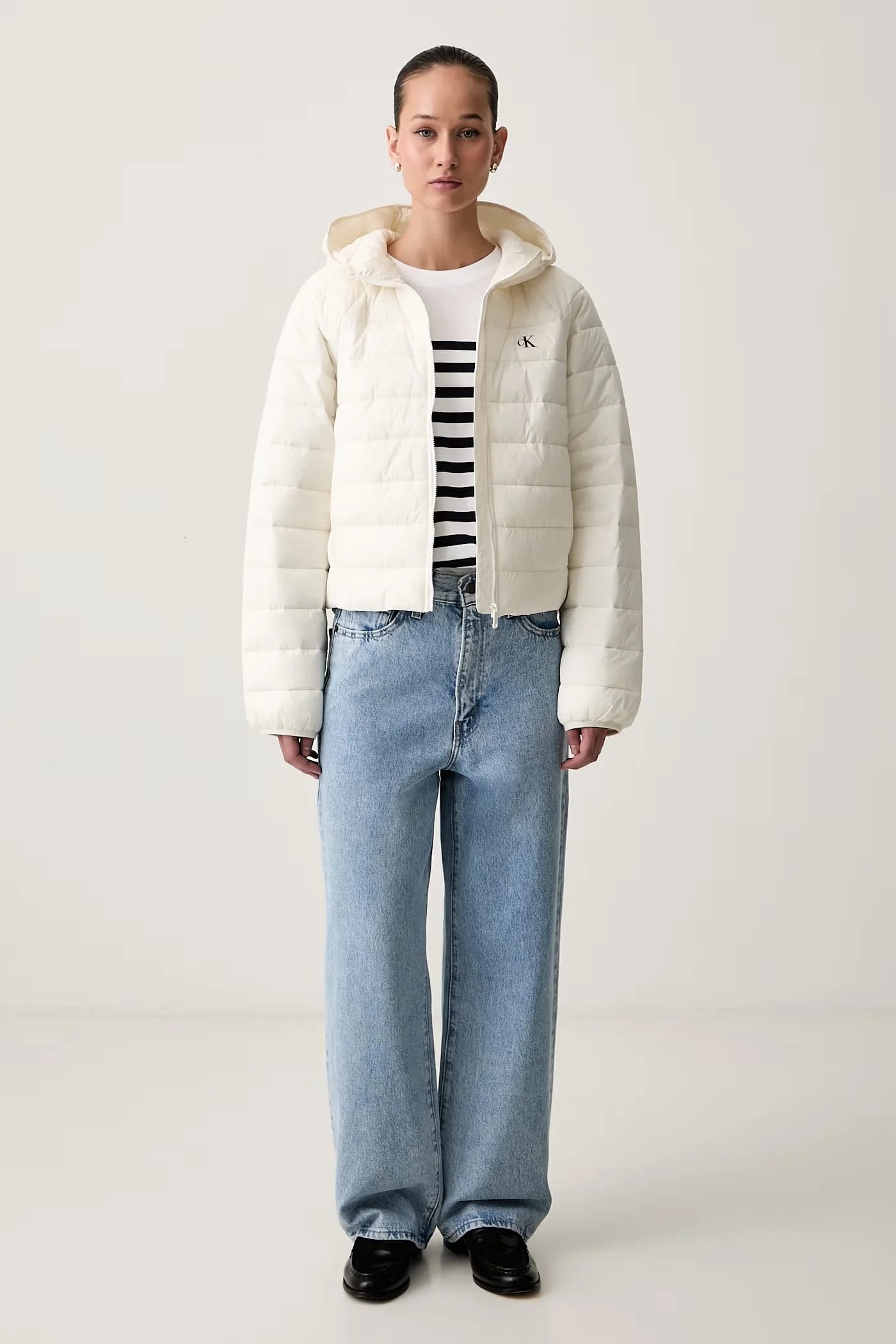 Женская хлопковая рубашка с длинным рукавом Stripe LS - фото 2